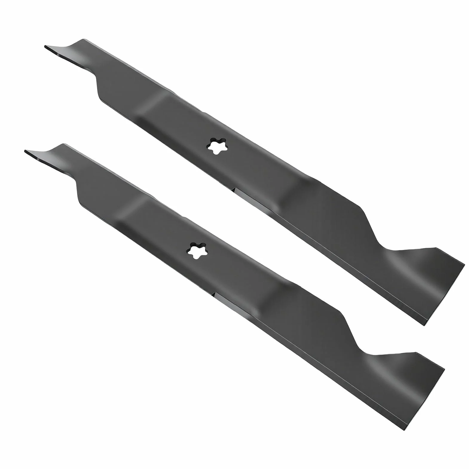 Cuchilla de Cortacésped de Alta Elevación, Repuesto de 46 Pulgadas para Cortacésped Serie YTH, Acero Al Carbono Duradero, Juego de 2 Piezas