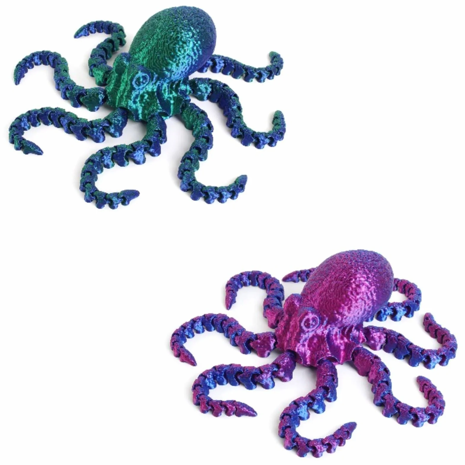 2 Adornos de Pulpo láser para decoración de Pared de Interiores Animales Huecos Ideales para murales de jardín
