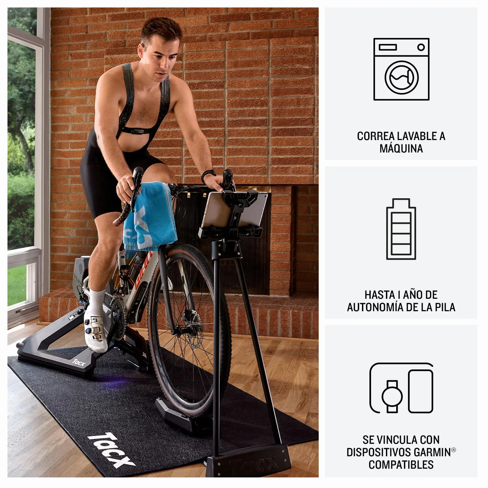 Garmin HRM-200 Monitor de Frecuencia Cardíaca Resistente al Agua Correa Lavable Ajustable Talla M-XL
