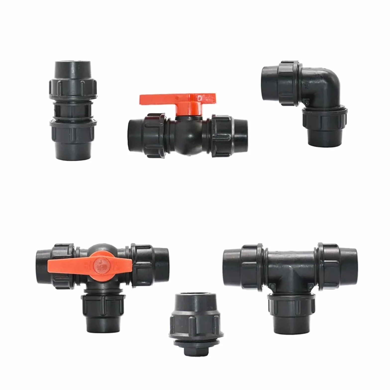 Accesorios para tuberías de riego, Boquilla de latón la Manguera Las colocaciones 20-63m m del Conector rápido Tubo PE for irrigación jardín
