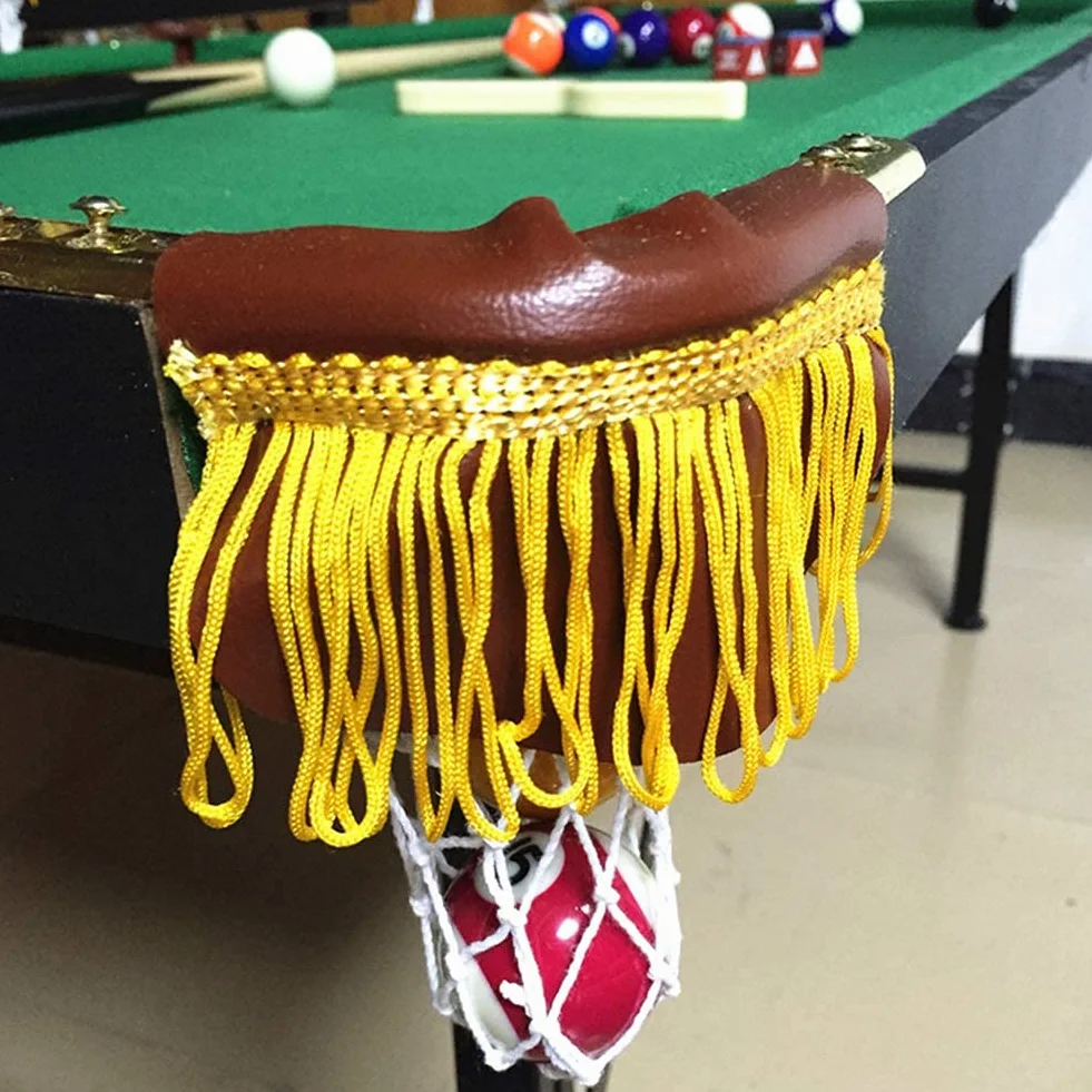 Alomejor Bolsas Snooker Redes Resistentes Billar reemplazo para mesas Pool