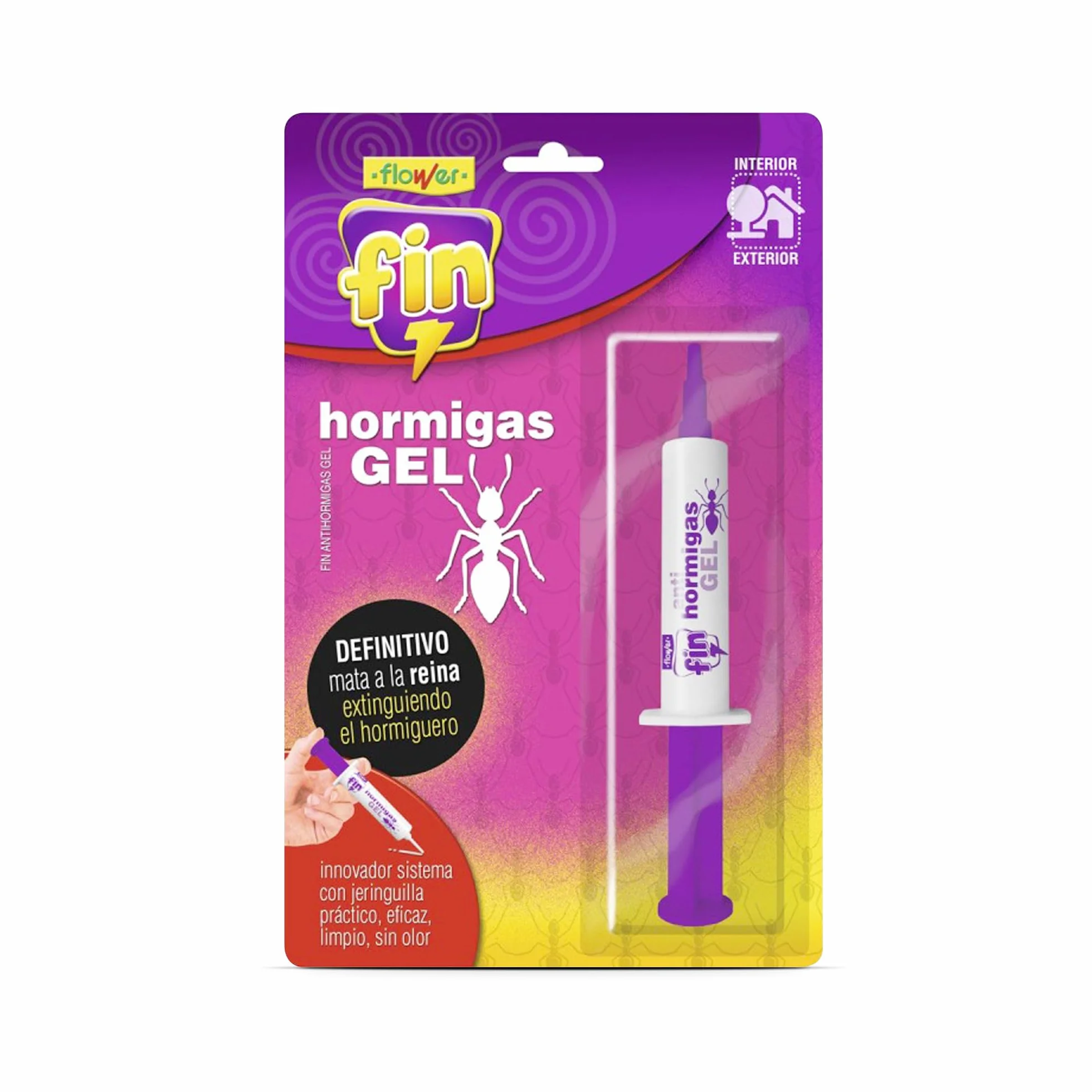 Insecticida Antihormigas en Jeringa 10 gr, Elimina Hormigueros, Cebo Gel