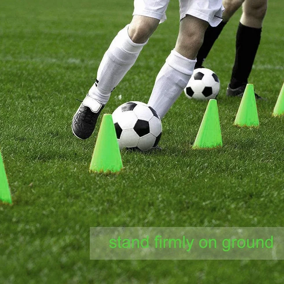 Conos de Entrenamiento Fútbol de Colores 50 PCS Barrera de Plástico Conos de Agilidad para Patinaje de Slalom