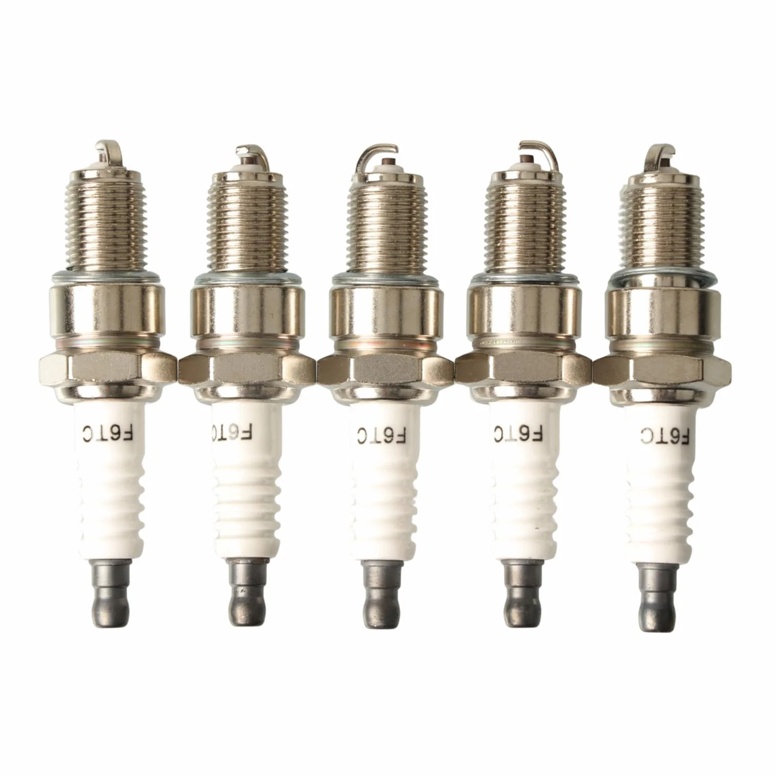 Bujía F6TC 1-5 Piezas | Compatible con varios repuestos for generador de motor de motosierra, cortacésped, cortacésped(4 pcs)