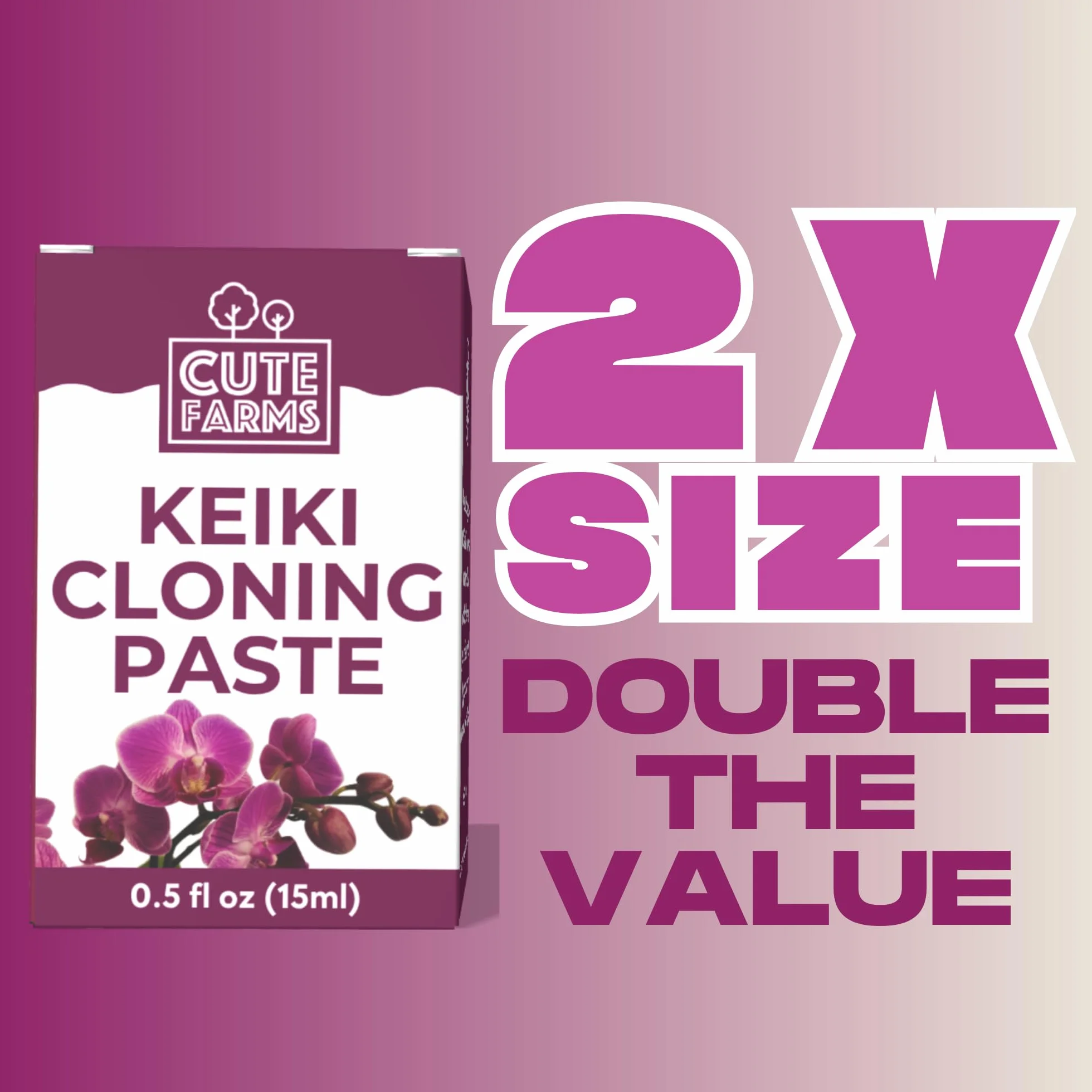 Cute Farms Keiki Pasta de clonación para orquídeas 0.5 oz Hormonal Gel