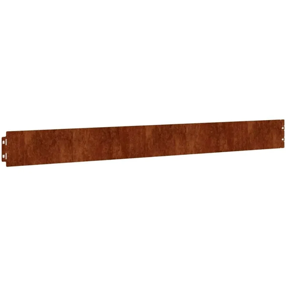 vidaXL Bordes de césped Acero corten Flexible 10 Piezas 10x103 cm, Bordes de jardín, bordura de césped, Bordes de arriate, Bordes de jardín