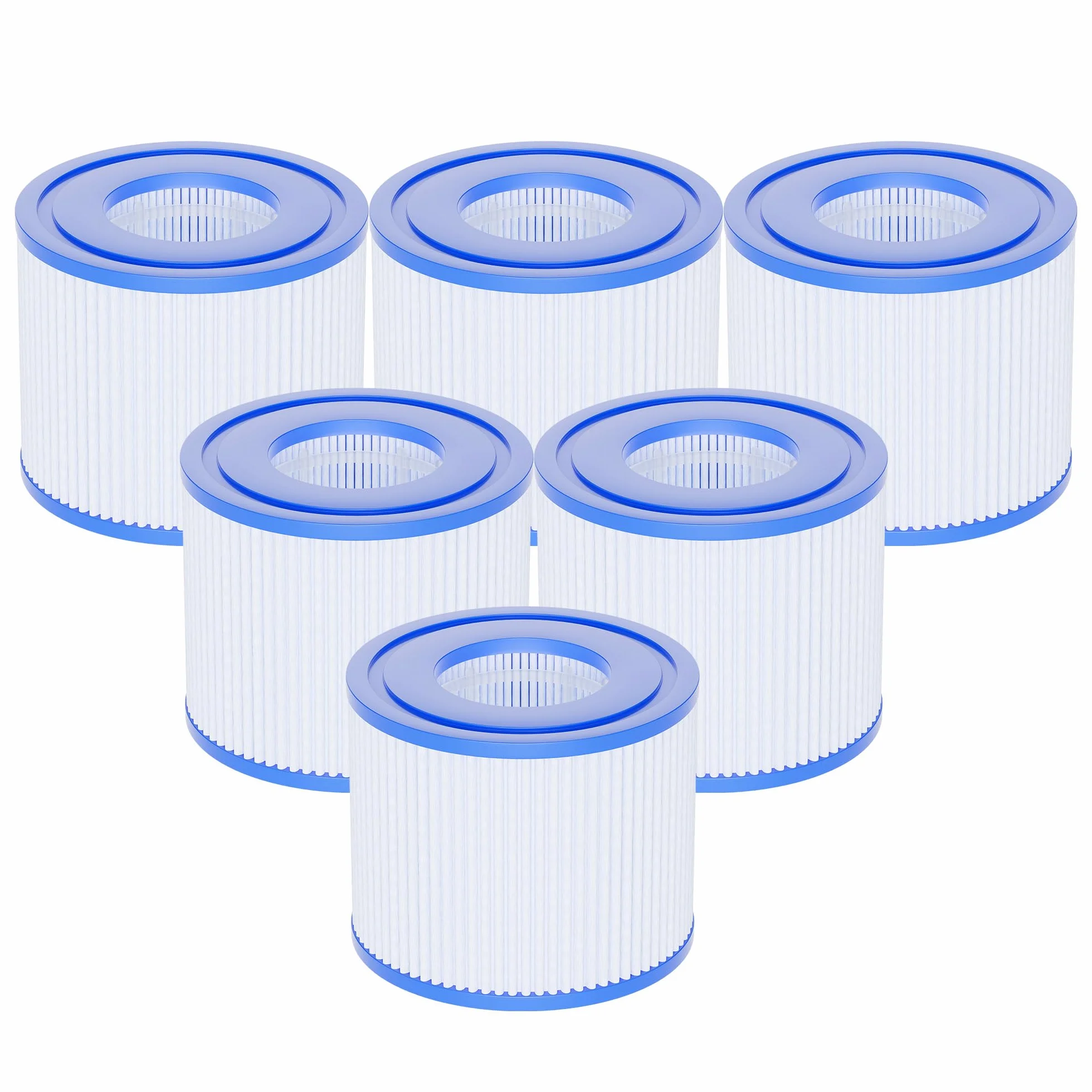 AQUALTRA Filtro S1 para Piscina, SPA Compatible con PureSpa Bomba 107 x 71 mm 6 Piezas