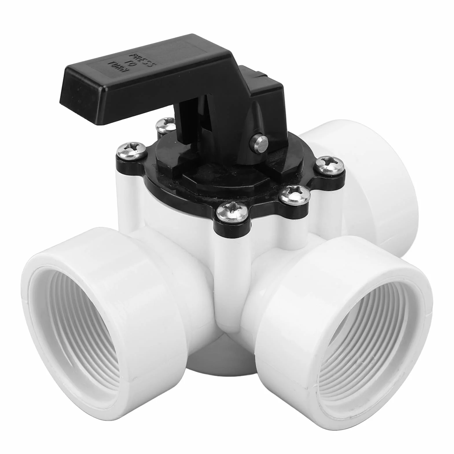 Dioche Válvula Desviadora de 3 Vías 4715 G1-1/2" Rosca Hembra Plástico para Piscinas Spas