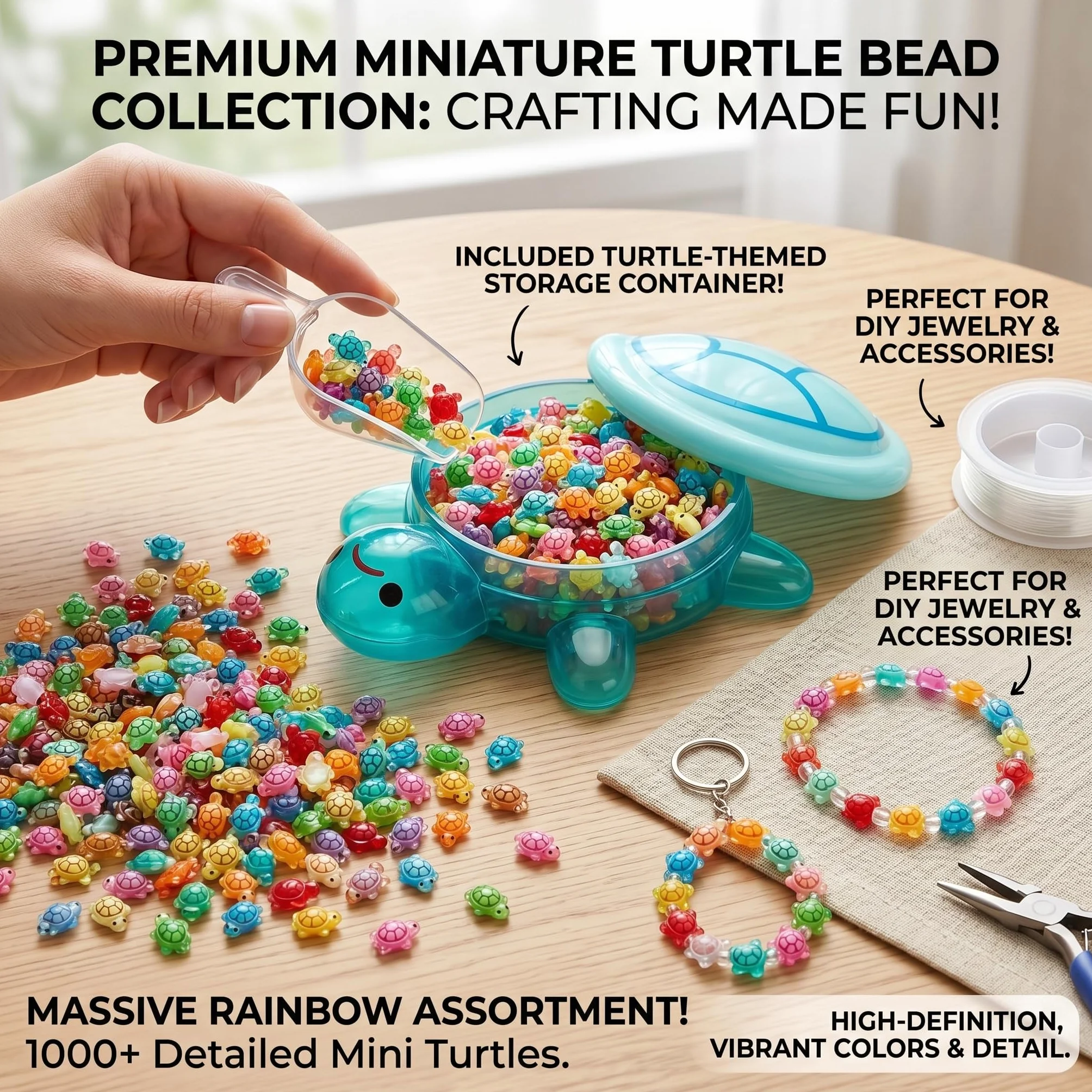 200 Mini Tortugas Luminosas de Resina + 1 Tortuga Grande – Figuras Decorativas Brillantes para Jardín de Hadas