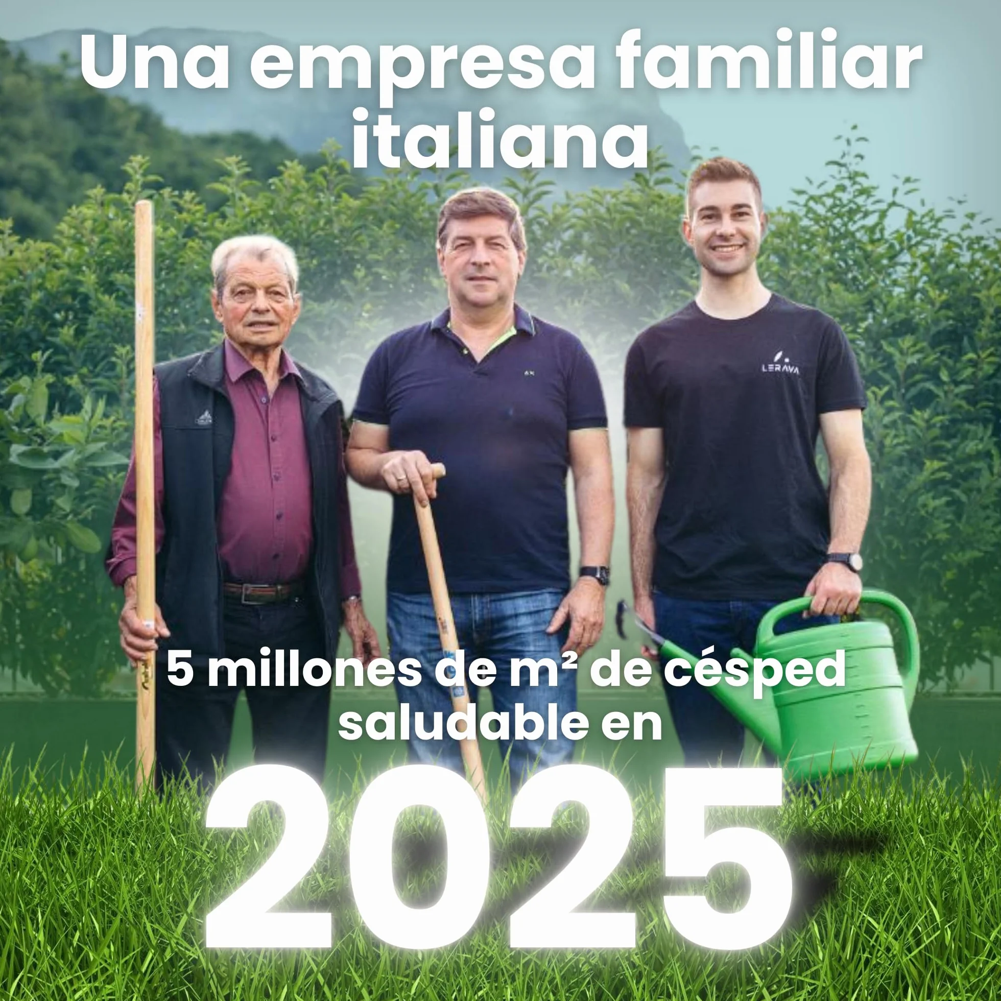 LERAVA Fertilizante césped liberación lenta 85 m² Abono granulado con magnesio y microelementos