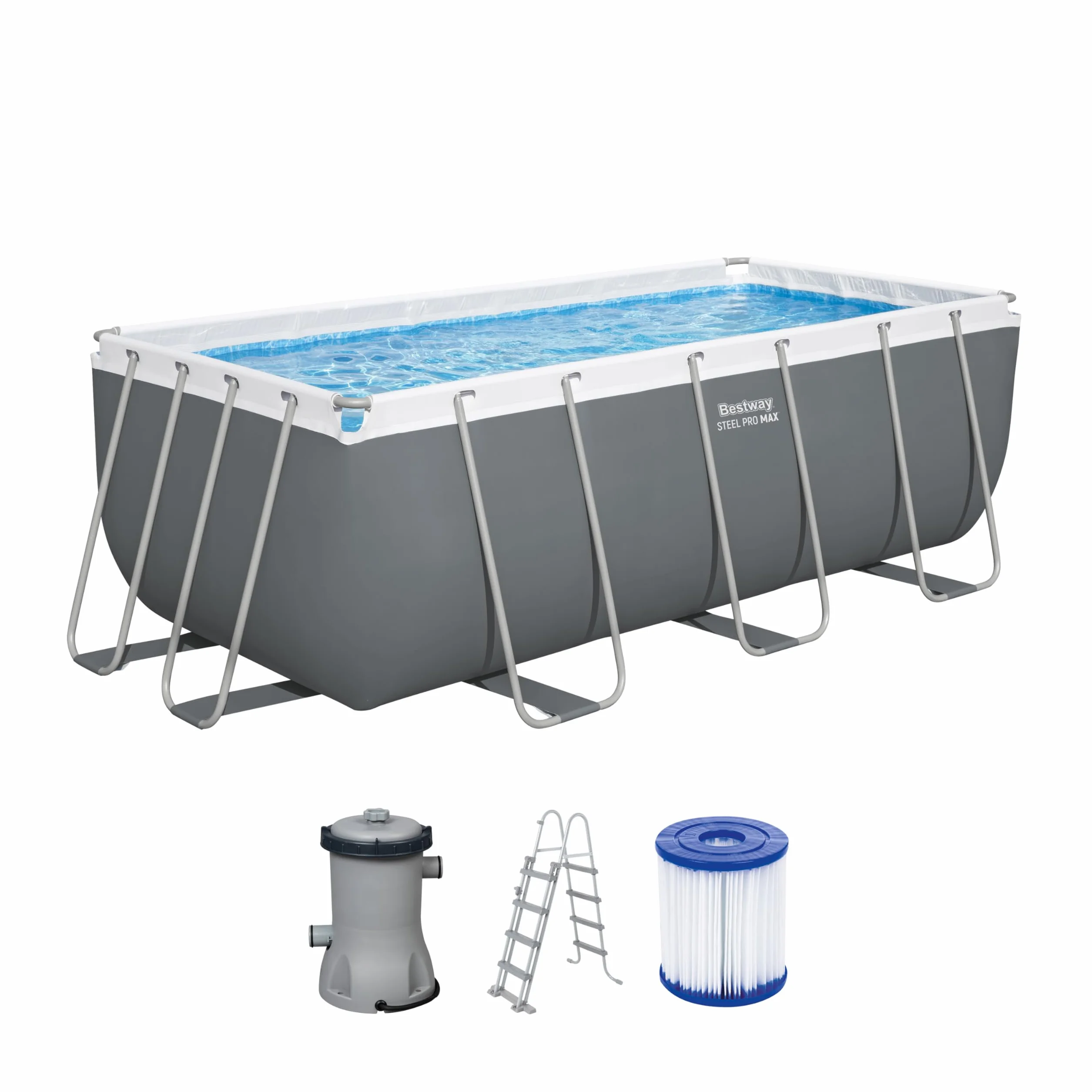 Bestway Juego de Piscina Rectangular 13'6" x 6'7" x 48"