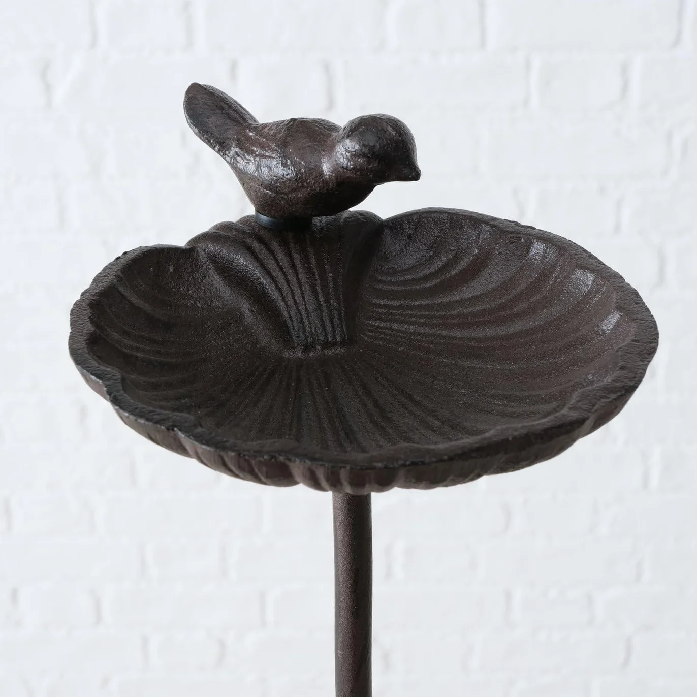 Bebedero para Pájaros de Hierro Fundido 20 cm x 14 cm x 98 cm