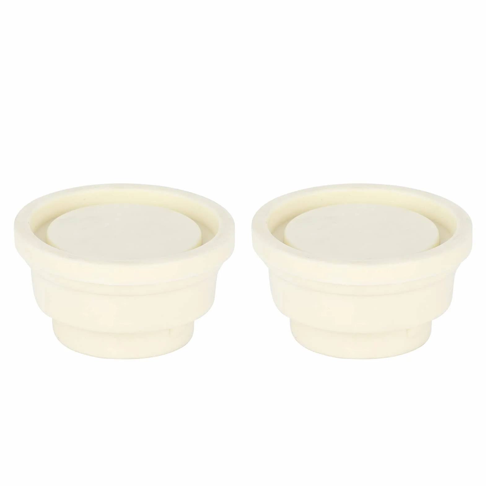Alvinlite Topes de Escalera para Piscina Enterrada - Tapón de Goma 2.4x1.5x1.3in Blanco