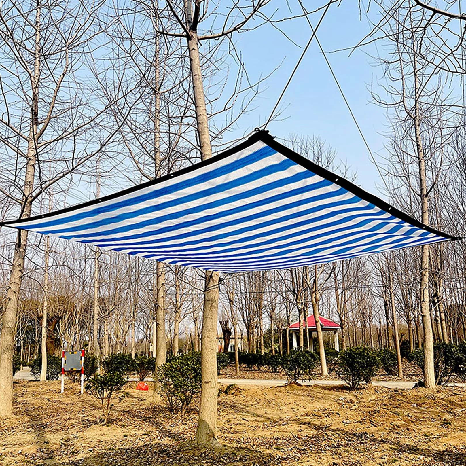 Malla de sombra resistente a los rayos UV con ojales, 1 x 9 m, malla para invernadero, patio y terraza, protección solar para espacios al aire libre