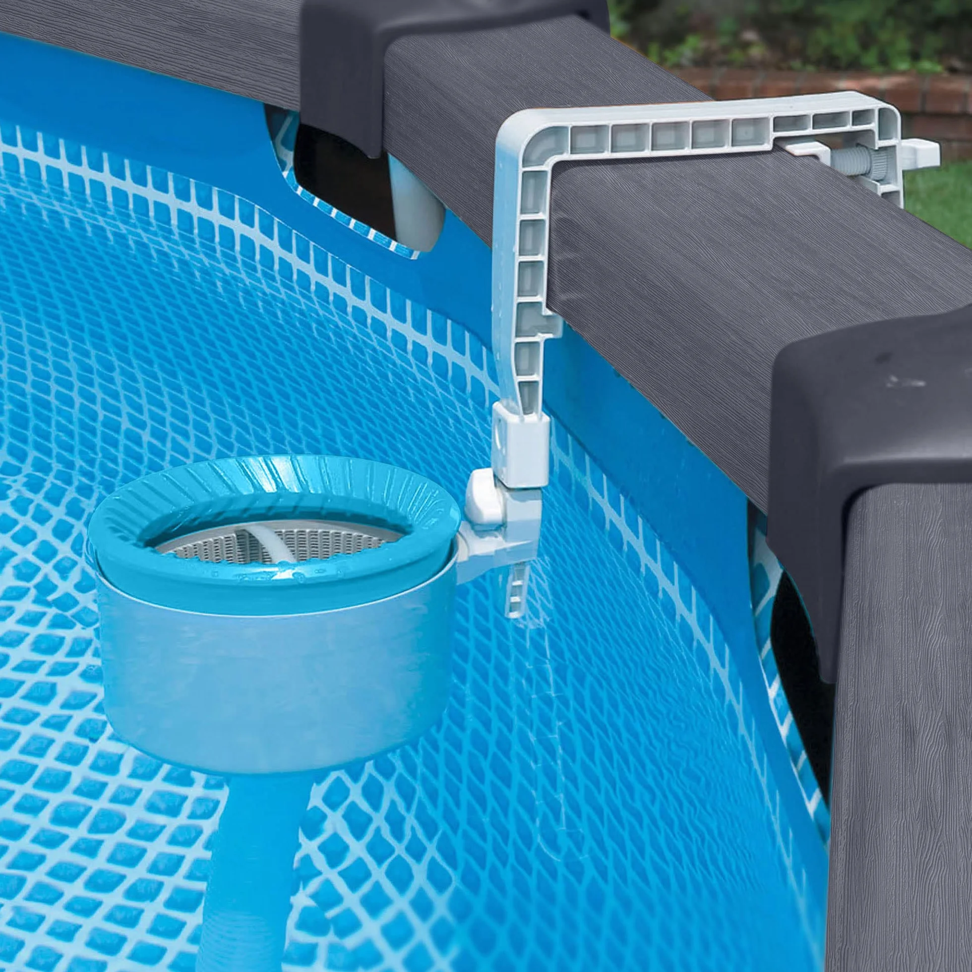 Intex Skimmer Deluxe para Piscinas Desmontables, Recoge Hojas, 3785 l/h, Compatible Easy Set y Metálicas