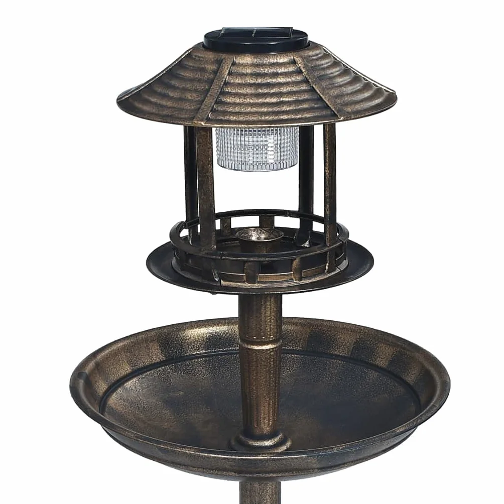 Genérico Bebedero Decorativo para pájaros con Luces LED solares plástico,Casa y jardín,Decoración,Pilas para pájaros-48221