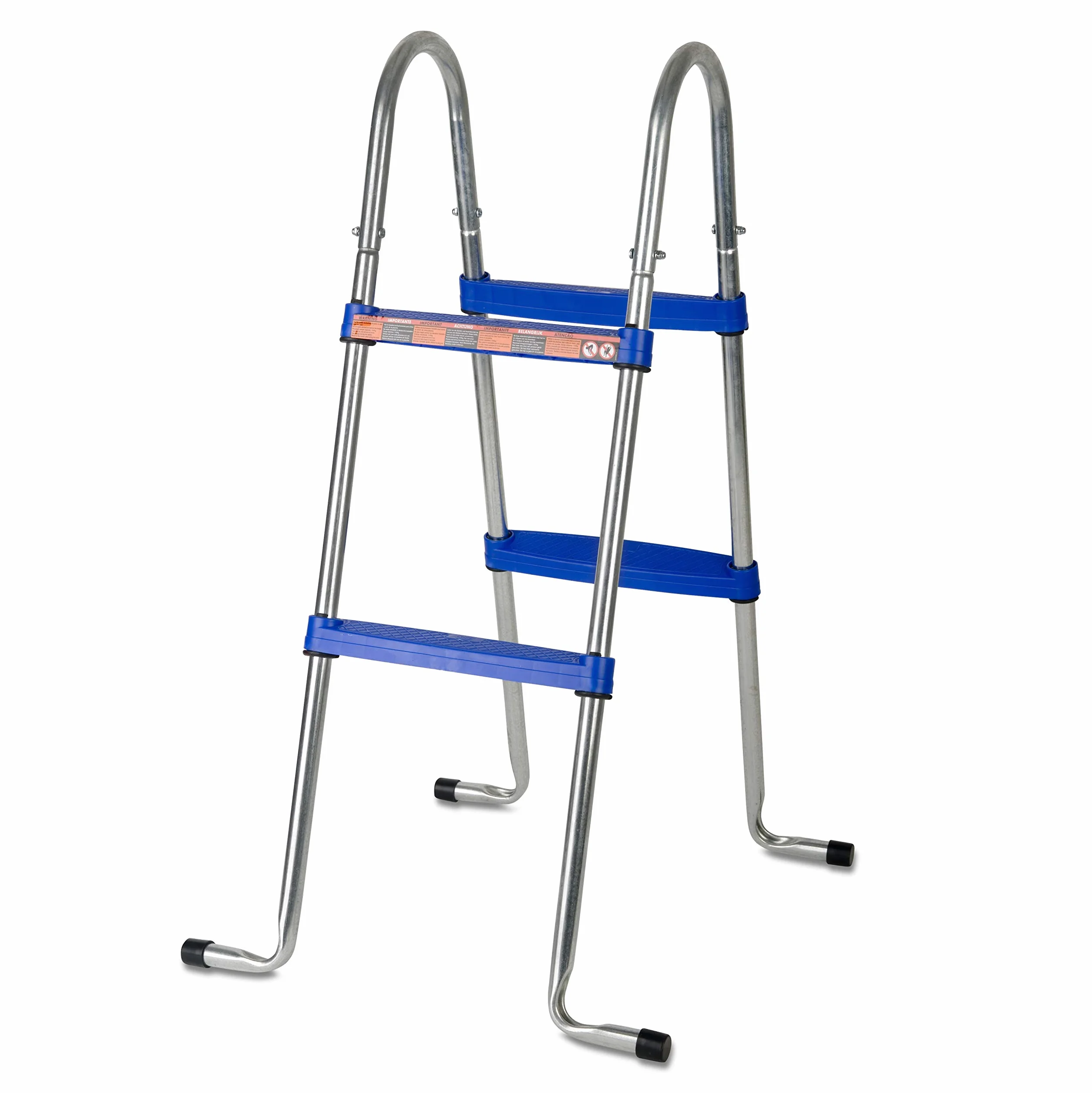 Escalera de Seguridad para Piscinas Elevadas Gre AR109 Acero Galvanizado Peldaños Antideslizantes