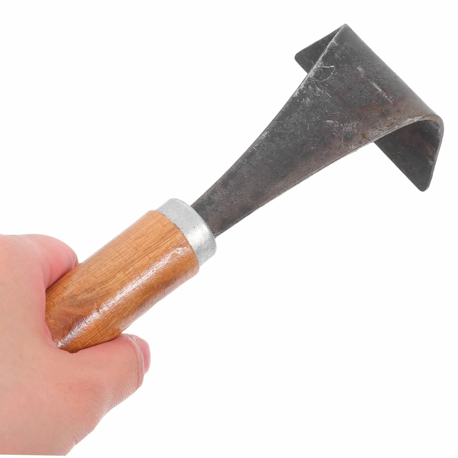Herramienta y Hoja de Acero para Descortezar Árboles de Jardín Mango Ergonómico de Madera Práctica para Plantar Verduras y Deshierbar