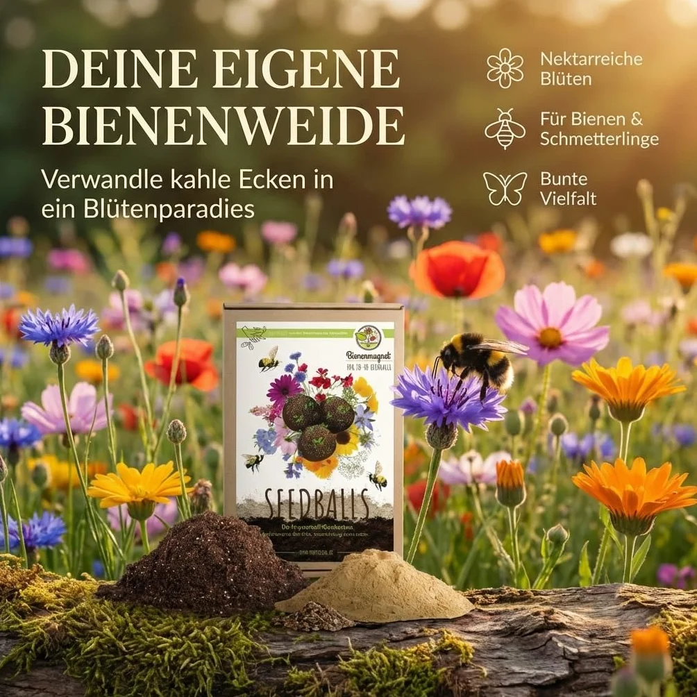 Kit de bombas de semillas para abejas y mariposas, 20-30 bombas
