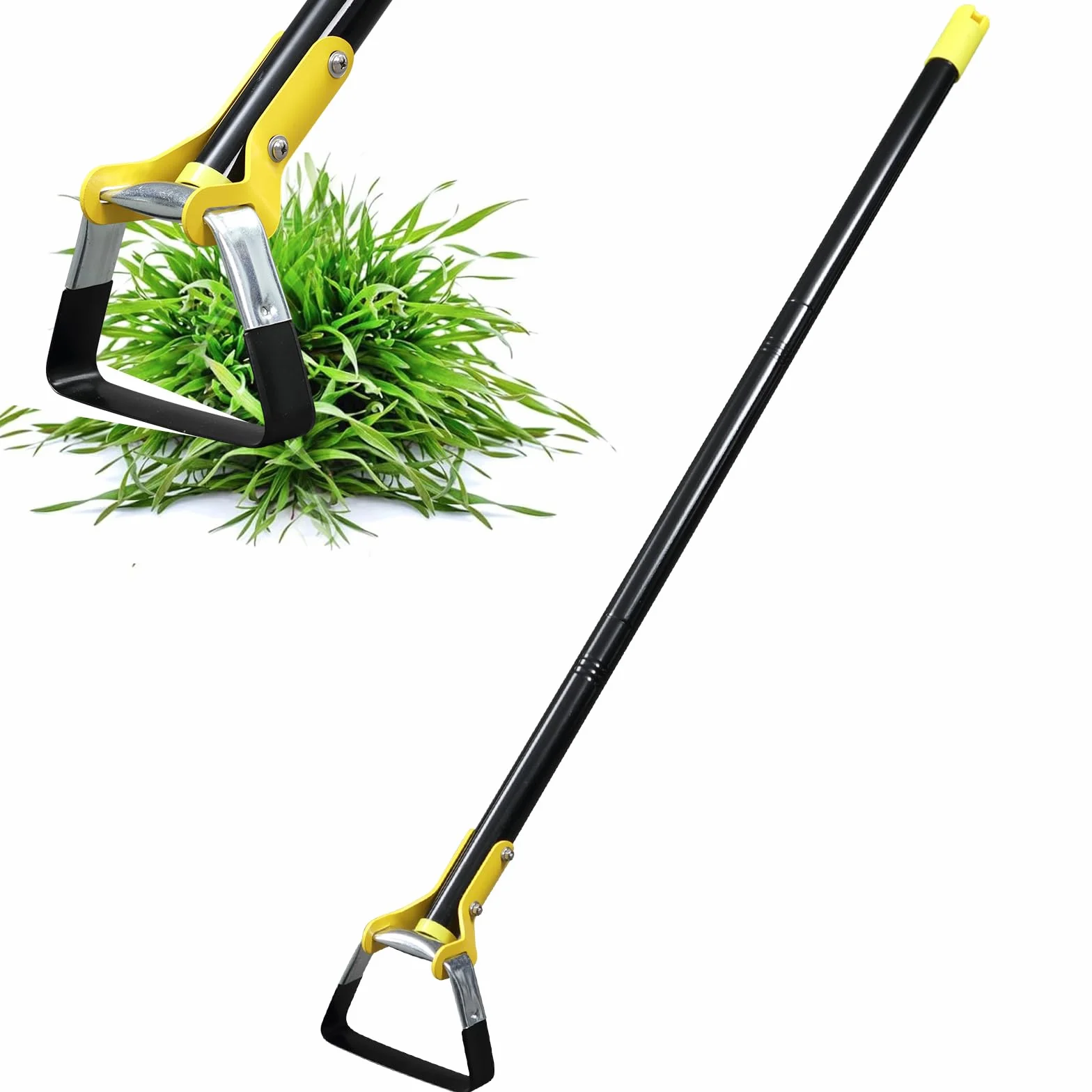 FLY HAWK Azada de jardín ajustable 76-228cm acero inoxidable mango robusto