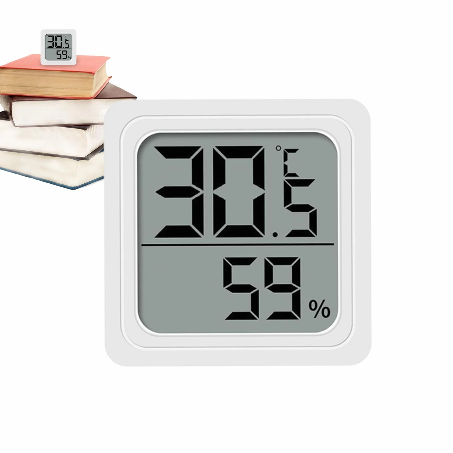 Termómetro Higrómetro De Interior Digital Portátil Medidor De Temperatura Y Humedad Pantalla LCD Celsius