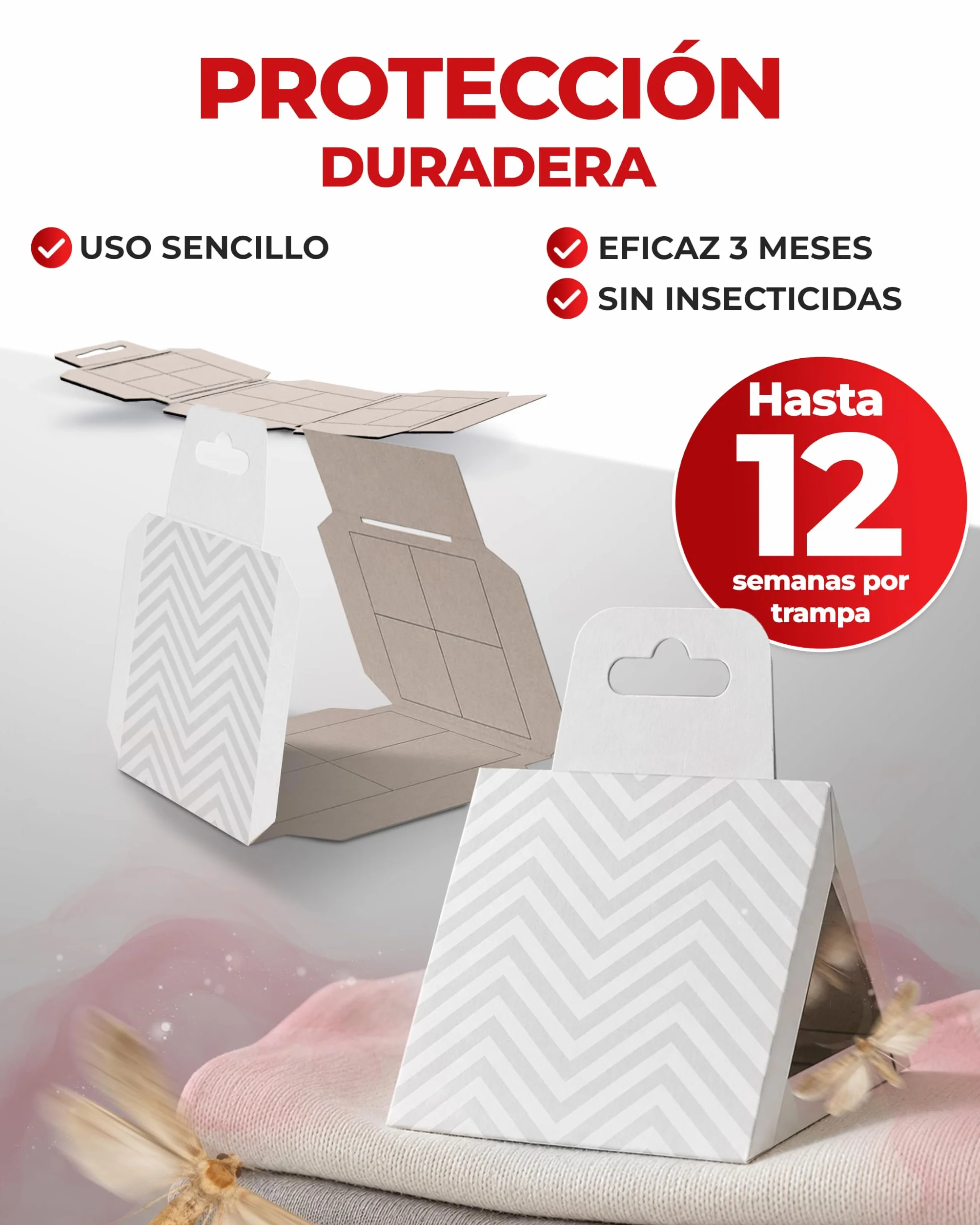 PIC Trampa para polillas de la Ropa - Protección para Armario