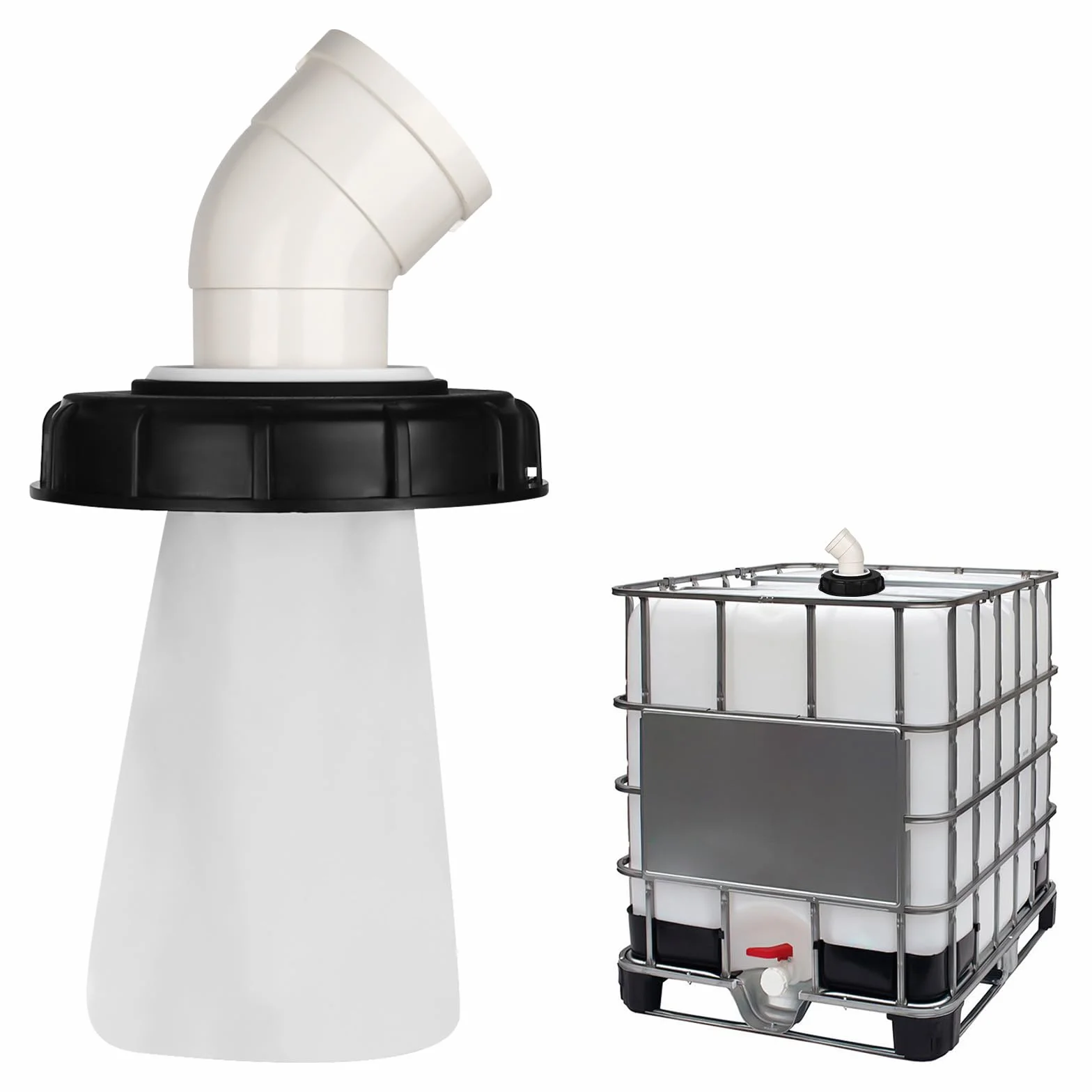Filtro de Tapa IBC DN 150, Filtro de Agua de Lluvia de Nailon Lavable, Accesorios para Depósito IBC