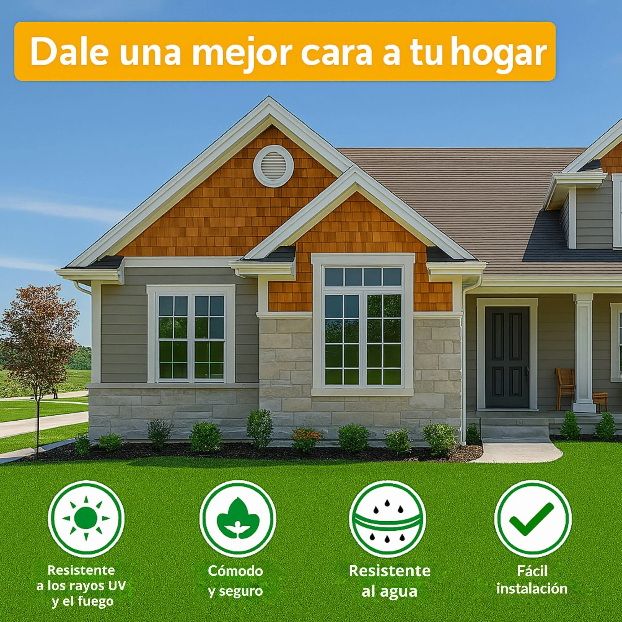 Cesped Artificial 2x5 Barato Exterior Resistente Suave Rollo Terraza Compatible Animales Alfombra Exterior 7mm