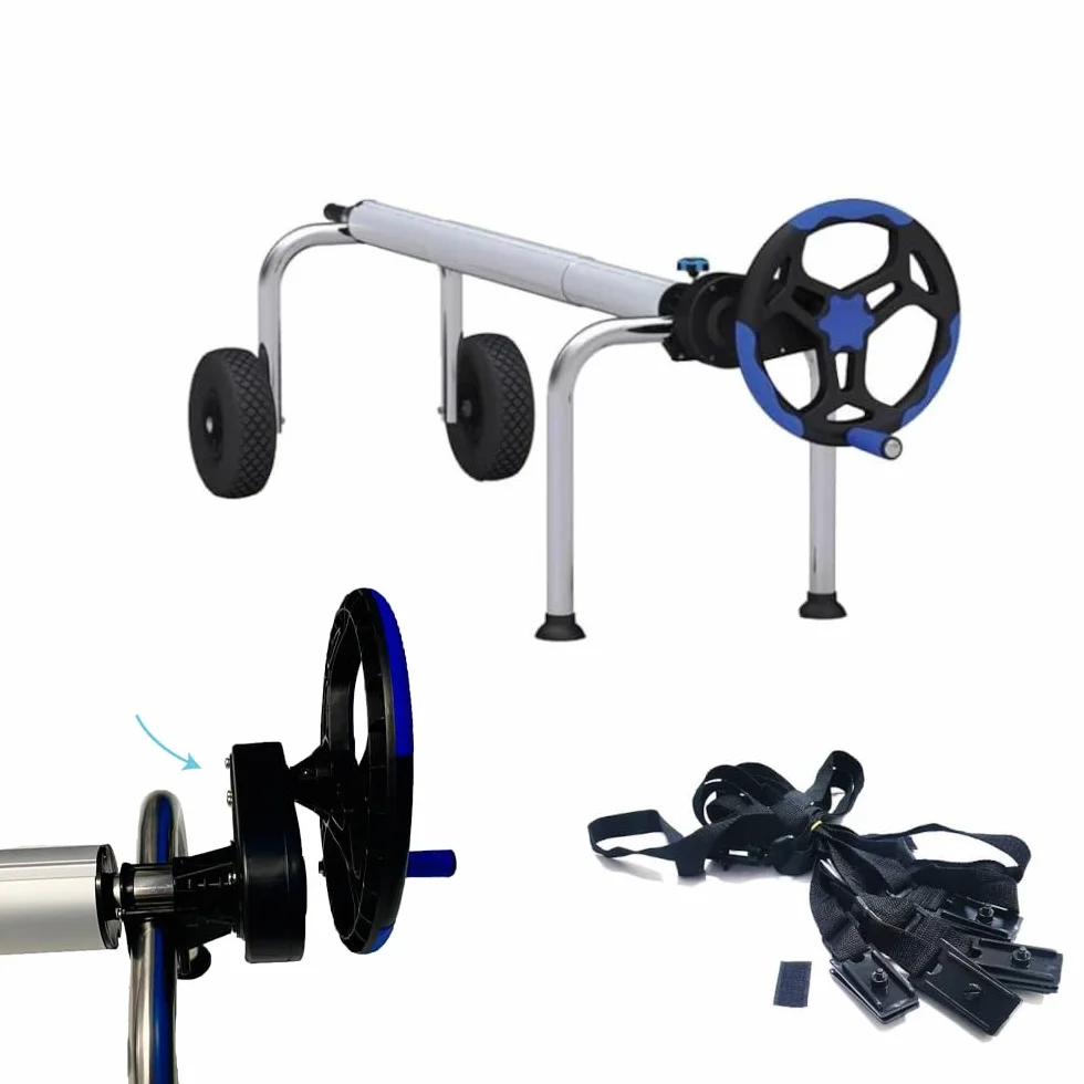 Piscihogar Enrollador Manta Piscina Thermal Lux 6.2 hasta 1000 micras Tubos centrales Extensibles 6,2 m