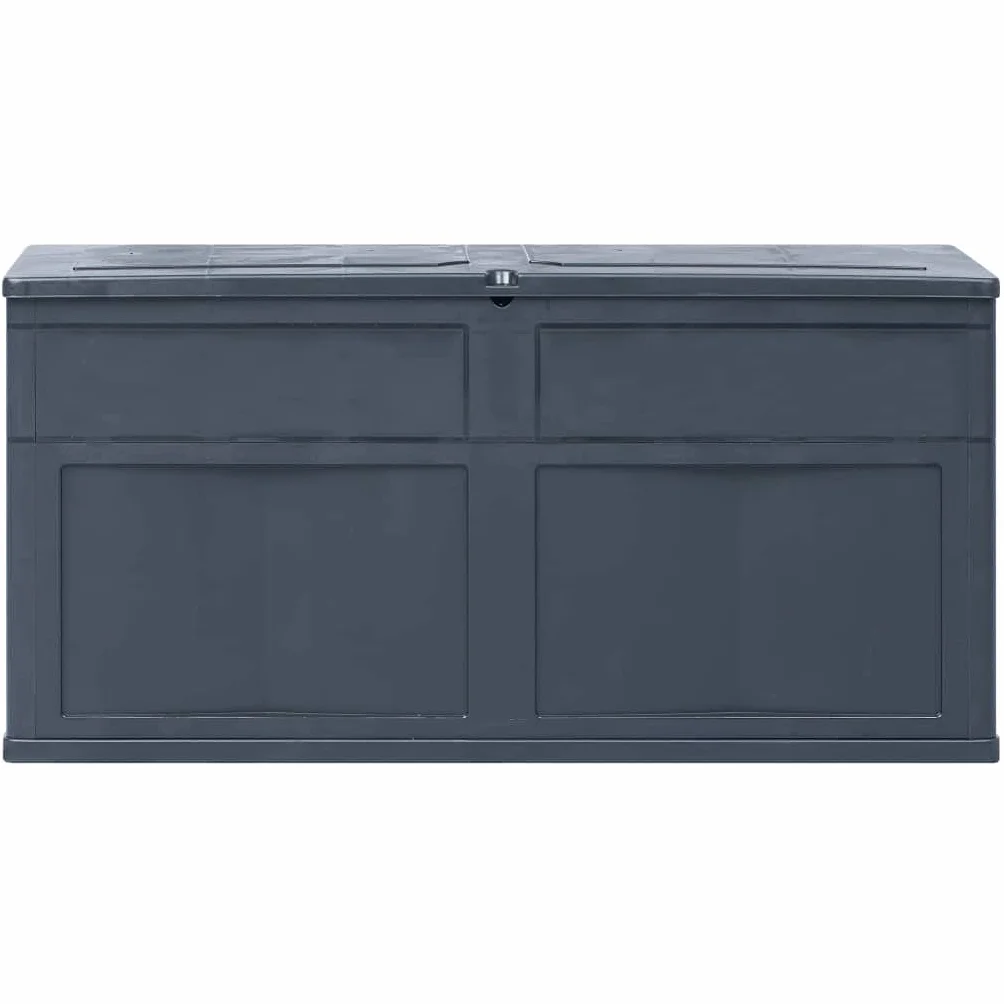 vidaXL Caja de Almacenamiento de Jardín 320 L Negro