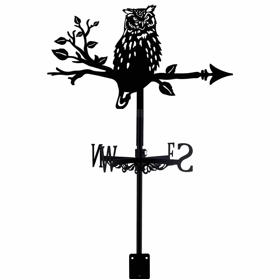 SUPERDANT Veleta Búho Marcador de Metal para Jardín Decoración Exterior