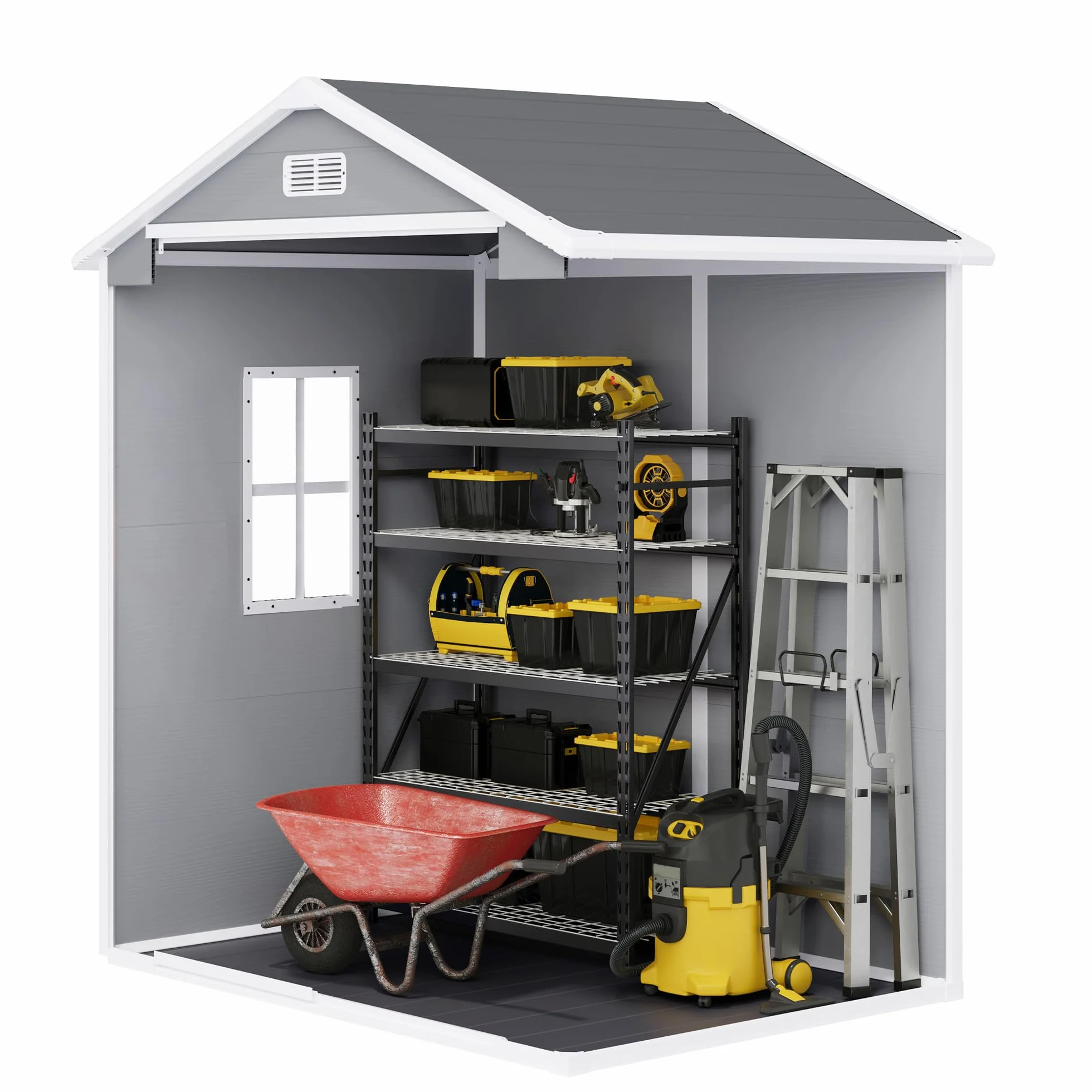 Xbro Caseta Jardín Exterior Resina 173x125x210cm Gris