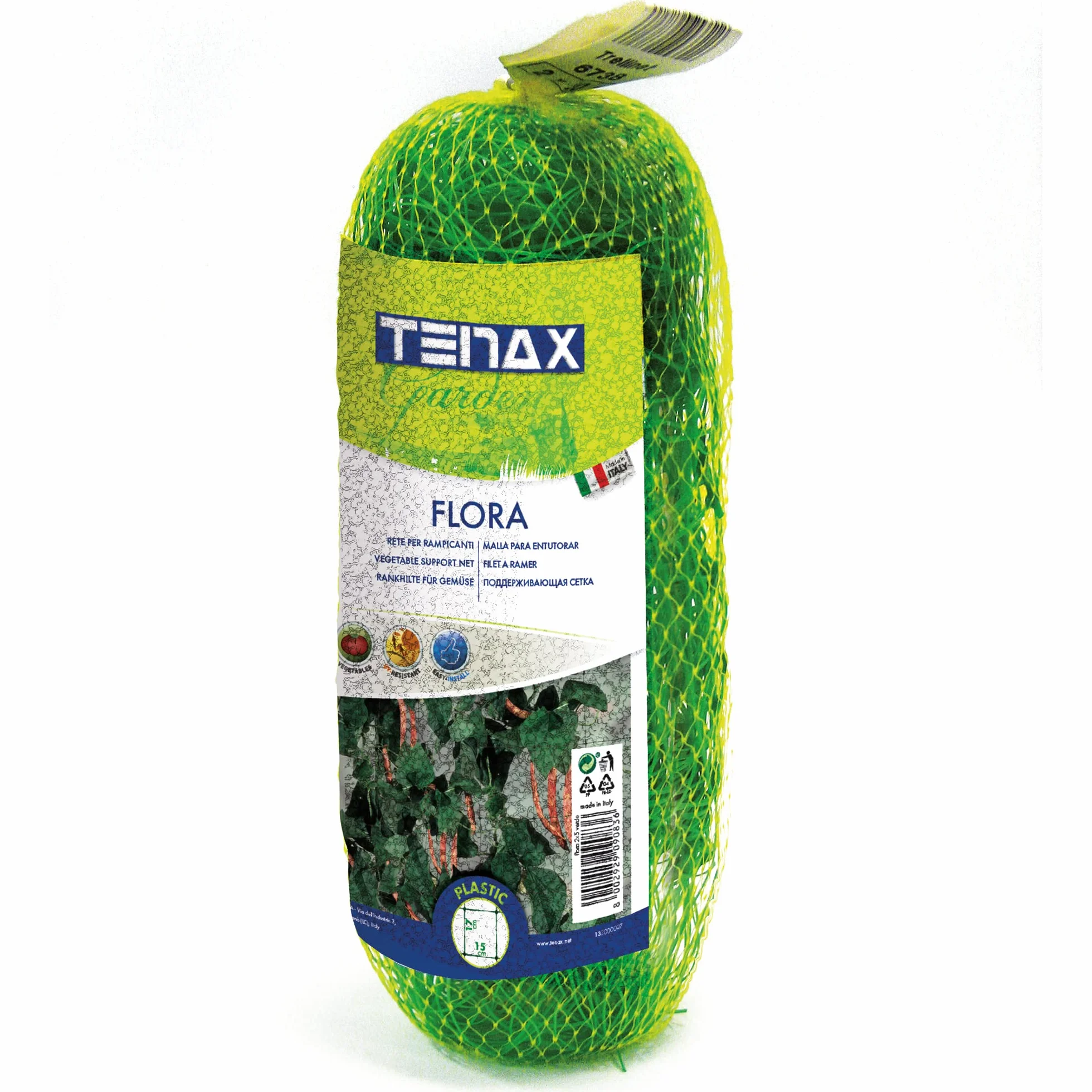 TENAX Flora 2,00x20 m Verde Malla para Plantas Trepadoras