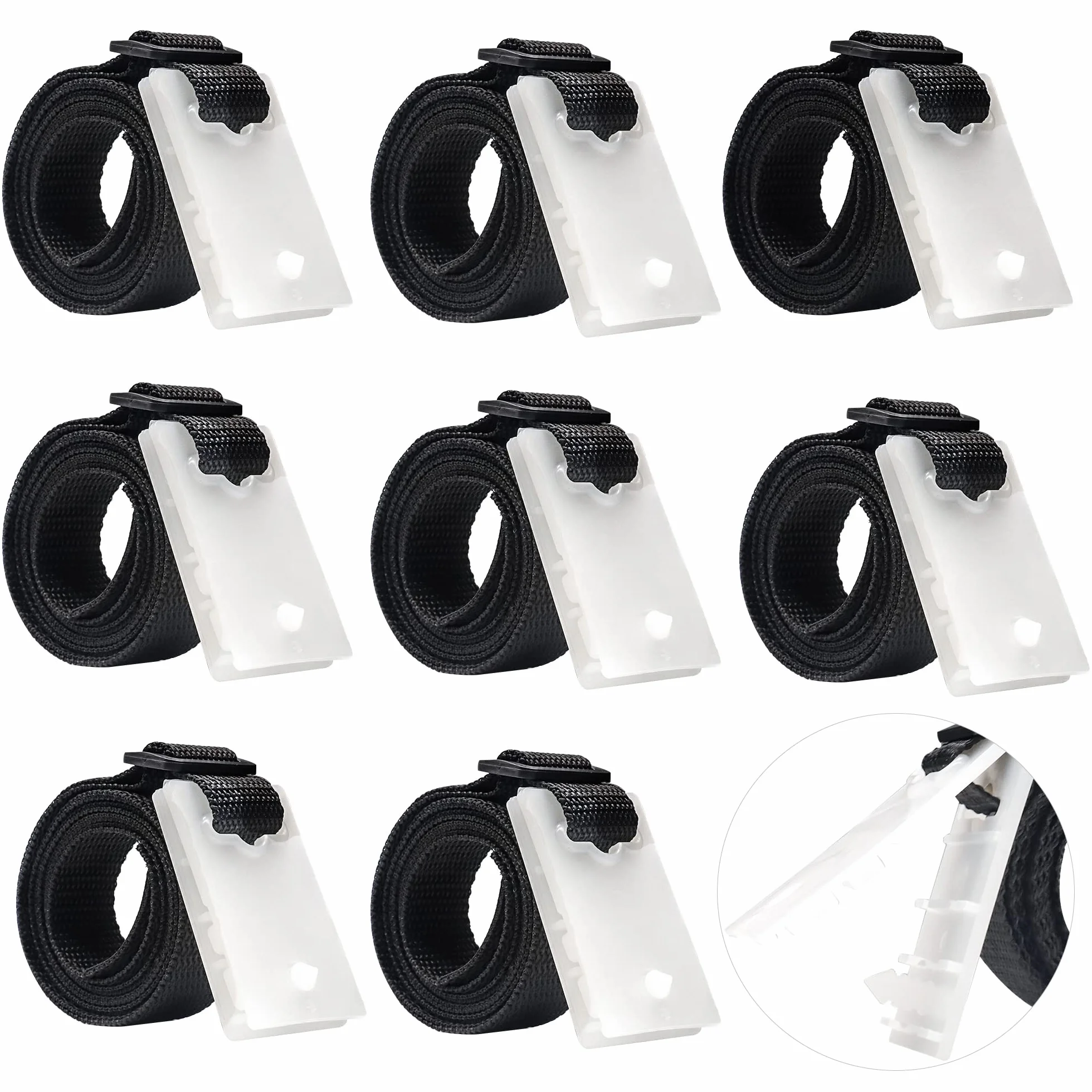 Correas de Sujeción para Cubierta de Piscina, Accesorios Carrete Solar Juego de Ruedas Sombrilla