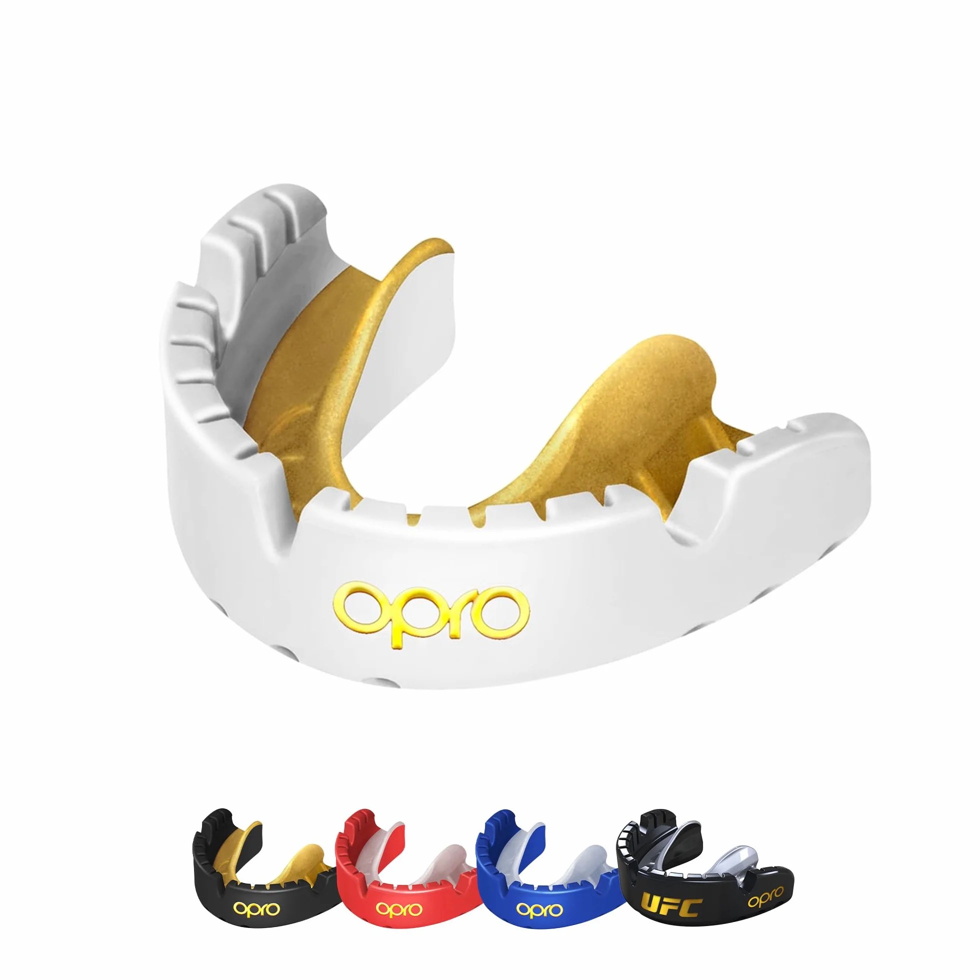 OPRO Protector Bucal Gold Level para Brackets, Deportivo, Protección y Ajuste, Rugby, Boxeo, MMA