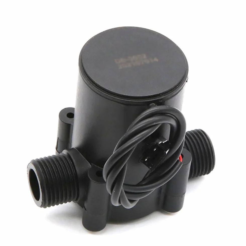 Mini generador de turbina de agua hidráulica – Generador de flujo de agua CC con interfaz G1/2 – Herramienta de carga eficiente de micro tuberías para soluciones de energía renovable