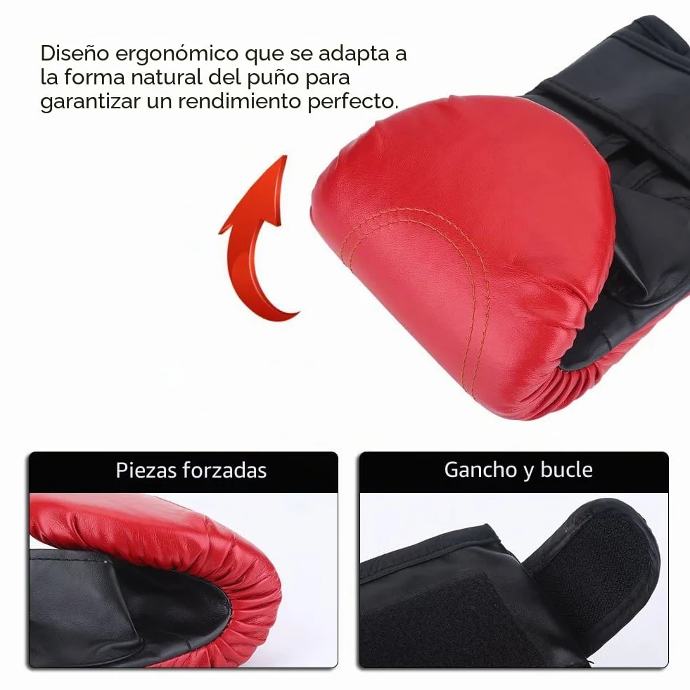 Guantes de boxeo MMA con acolchado para entrenamiento Muay Thai, Kick-Boxing y sparring