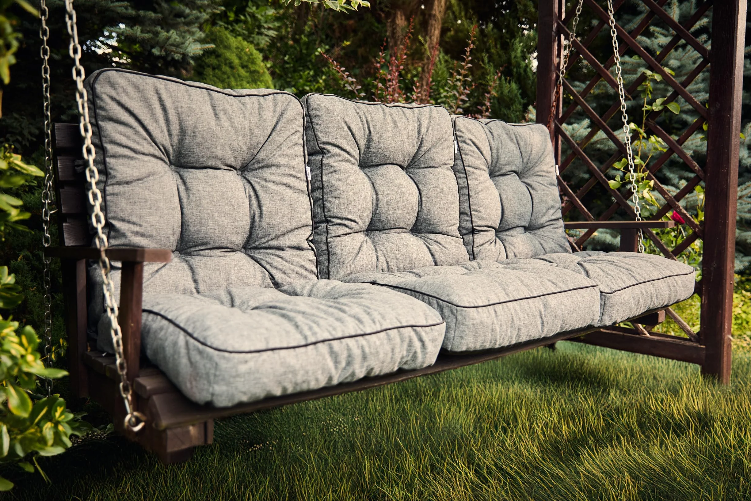 Cojín para Banco de Jardín Impermeable 150 cm (3x50) Beige