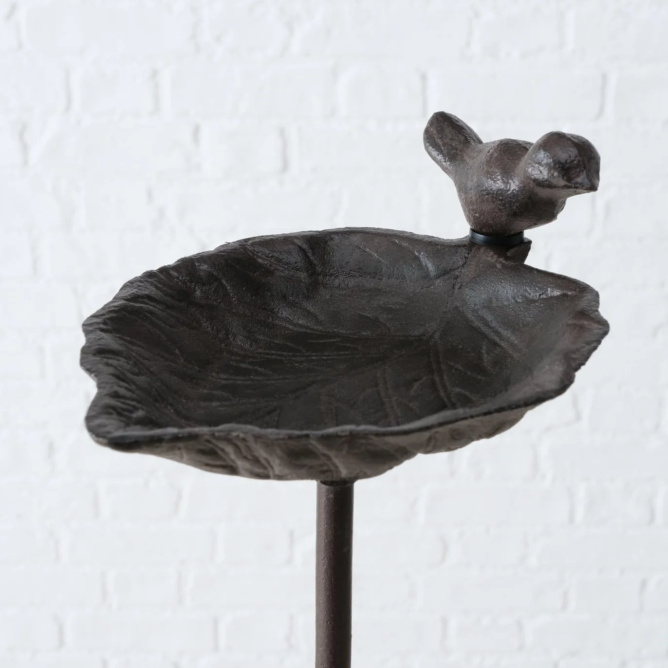 Bebedero para Pájaros de Hierro Fundido 20 cm x 14 cm x 98 cm