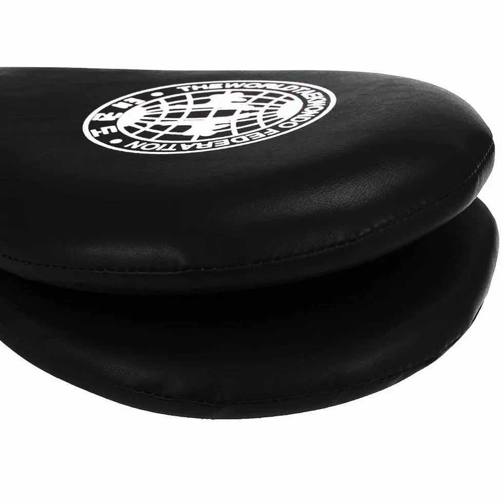 Manopla de mano de piel sintética para taekwondo, doble almohadilla, equipo de entrenamiento, rojo/azul/negro