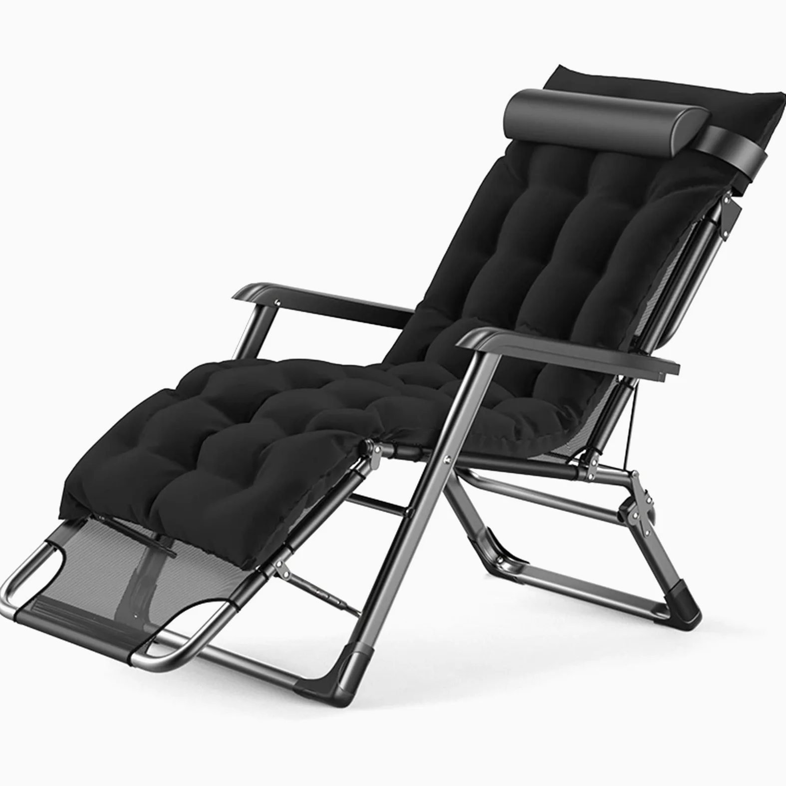 Silla de Gravedad Cero, sillón Acolchado para Exteriores, sillón reclinable de Gravedad Cero, sillón reclinable para Exteriores, Resistente y cómodo, soporta hasta 200 kg (Color: A, tamaño: