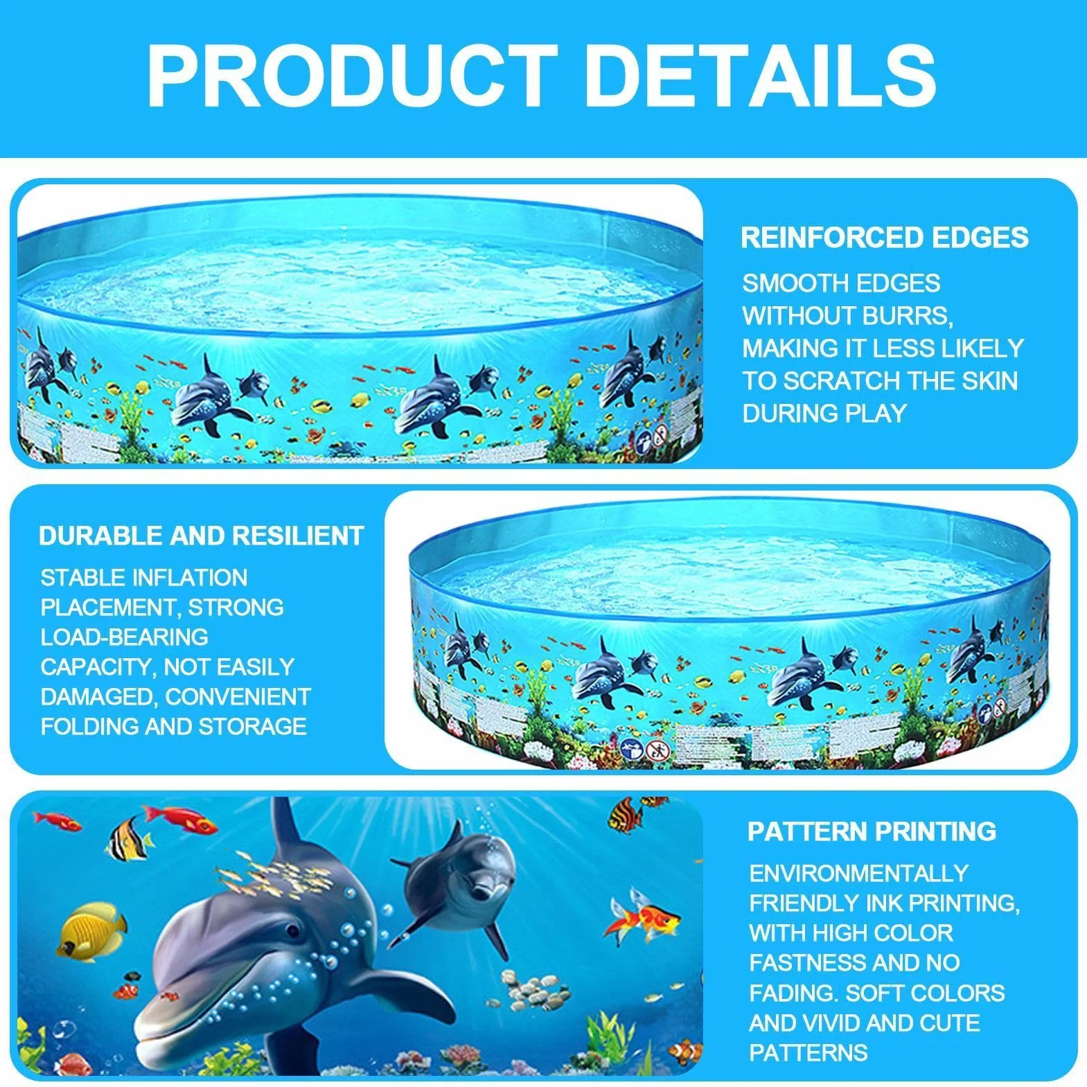 Piscina Plegable para Toda La Familia Bañera De Natación Al Aire Libre No | Piscina De Chapoteo Con Agua para Jardín Patio Césped Exterior en Verano con Mascotas Niños y Adultos