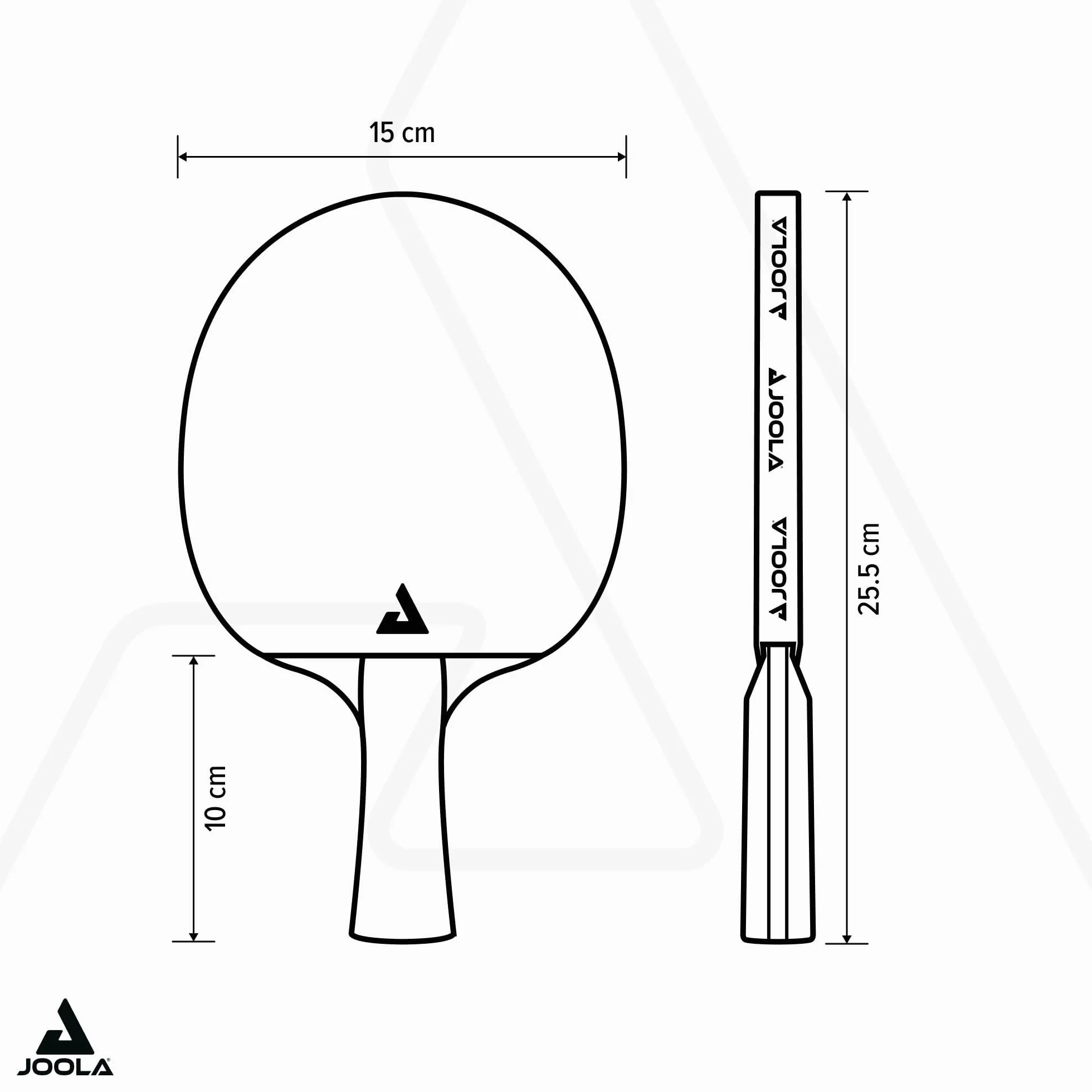 JOOLA Infinity ITTF Raqueta de Tenis de Mesa Fibra de Alta Tecnología 7 Capas