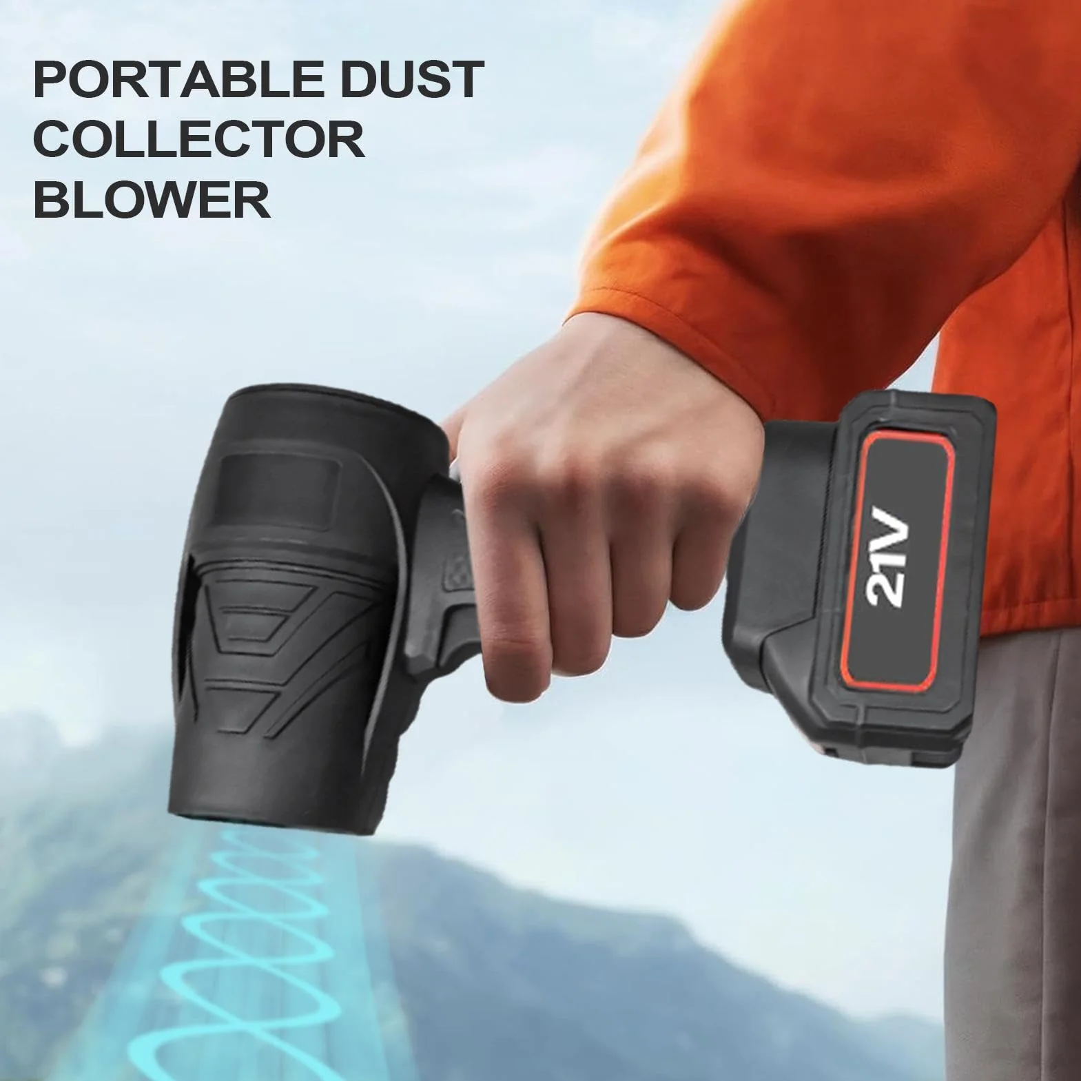 Sopladores para Cuidado del Césped Ventilador Eléctrico Portátil Turbo | Soplador De Hojas Inalámbrico para jardín, patio, coche, jardín, exterior, otoño, invierno, garaje,