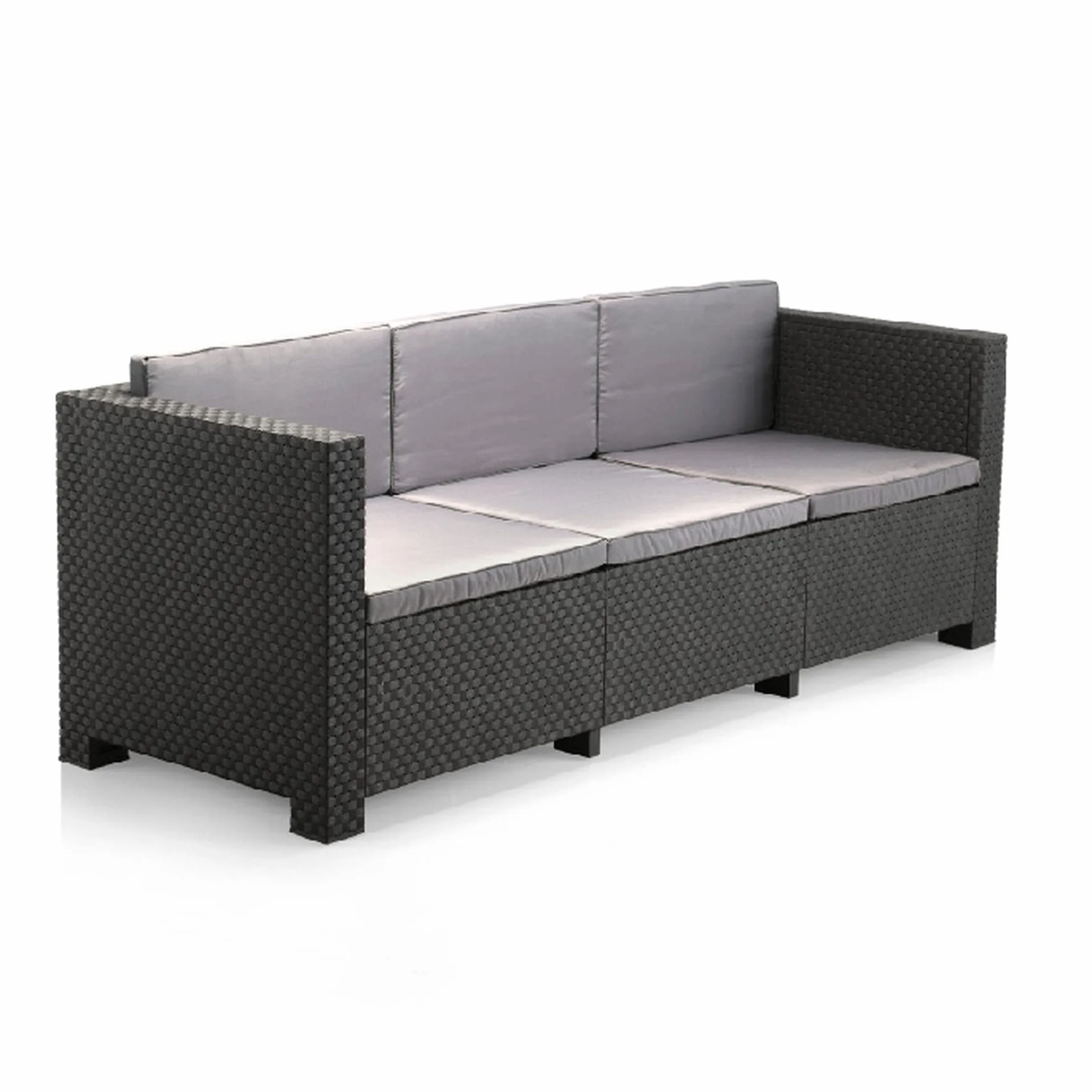 Set Muebles de Salon Exterior 5 Plazas SP Berner Manhattan Grafito