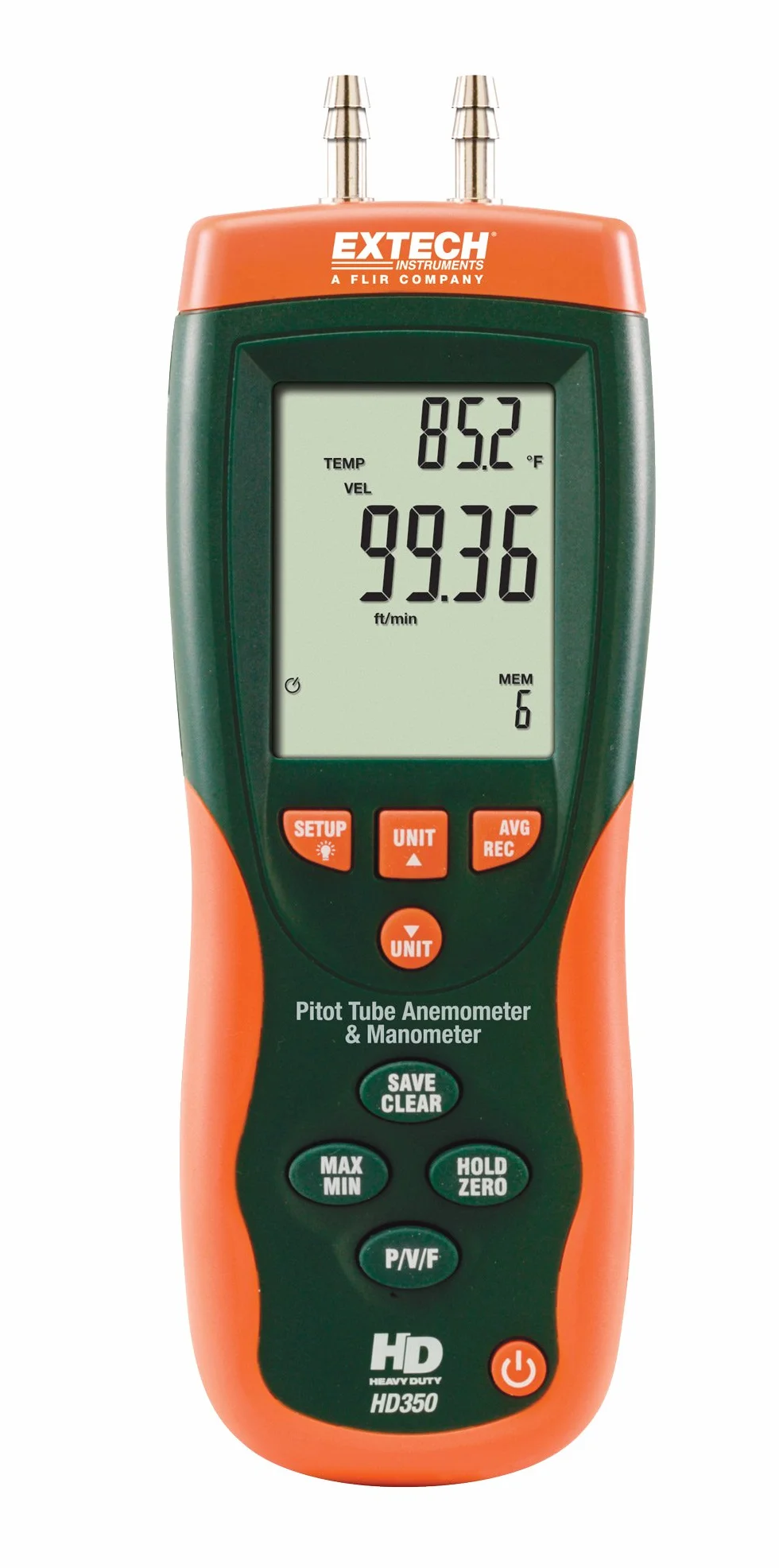 Extech HD350 Anemómetro de tubo pitot y manómetro diferencial