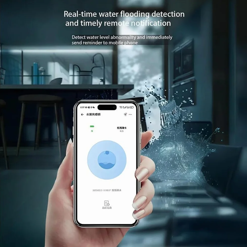 Sensor de lluvia inteligente Zigbee para exteriores, inalámbrico, resistente al agua