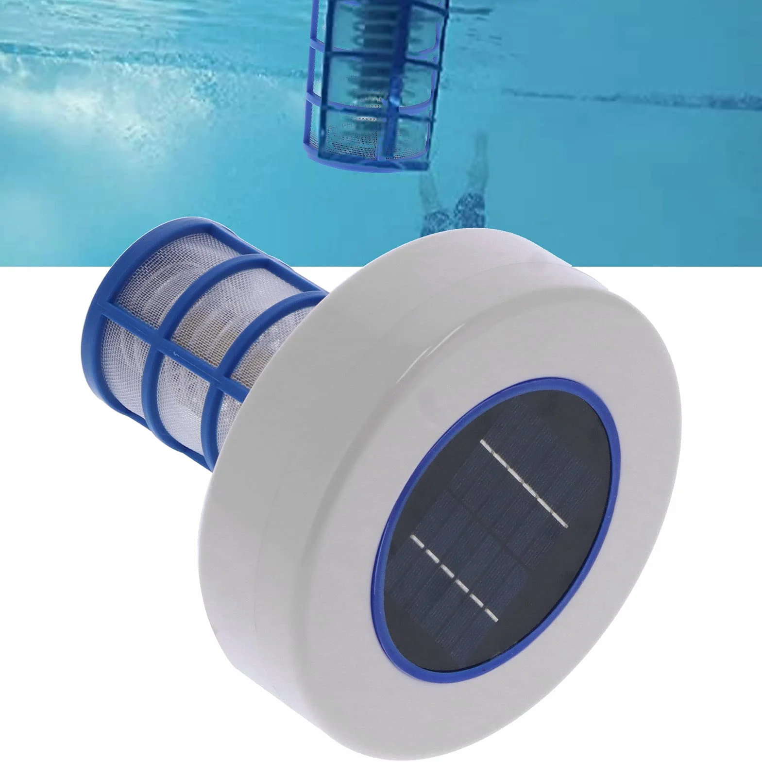 Ejoyous Ionizador de Piscina Solar, Limpiador de Agua