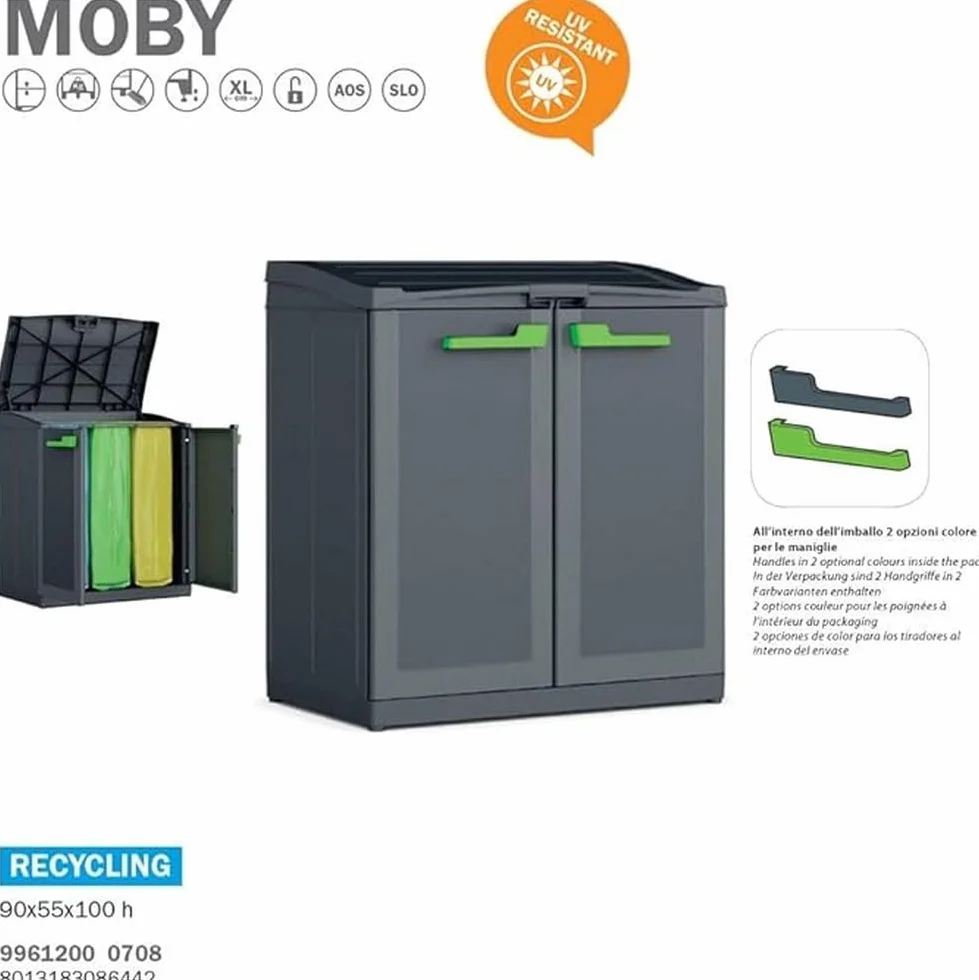 Keter Compact Store Cubo 90 x 55 x 100 cm Gris Antracita