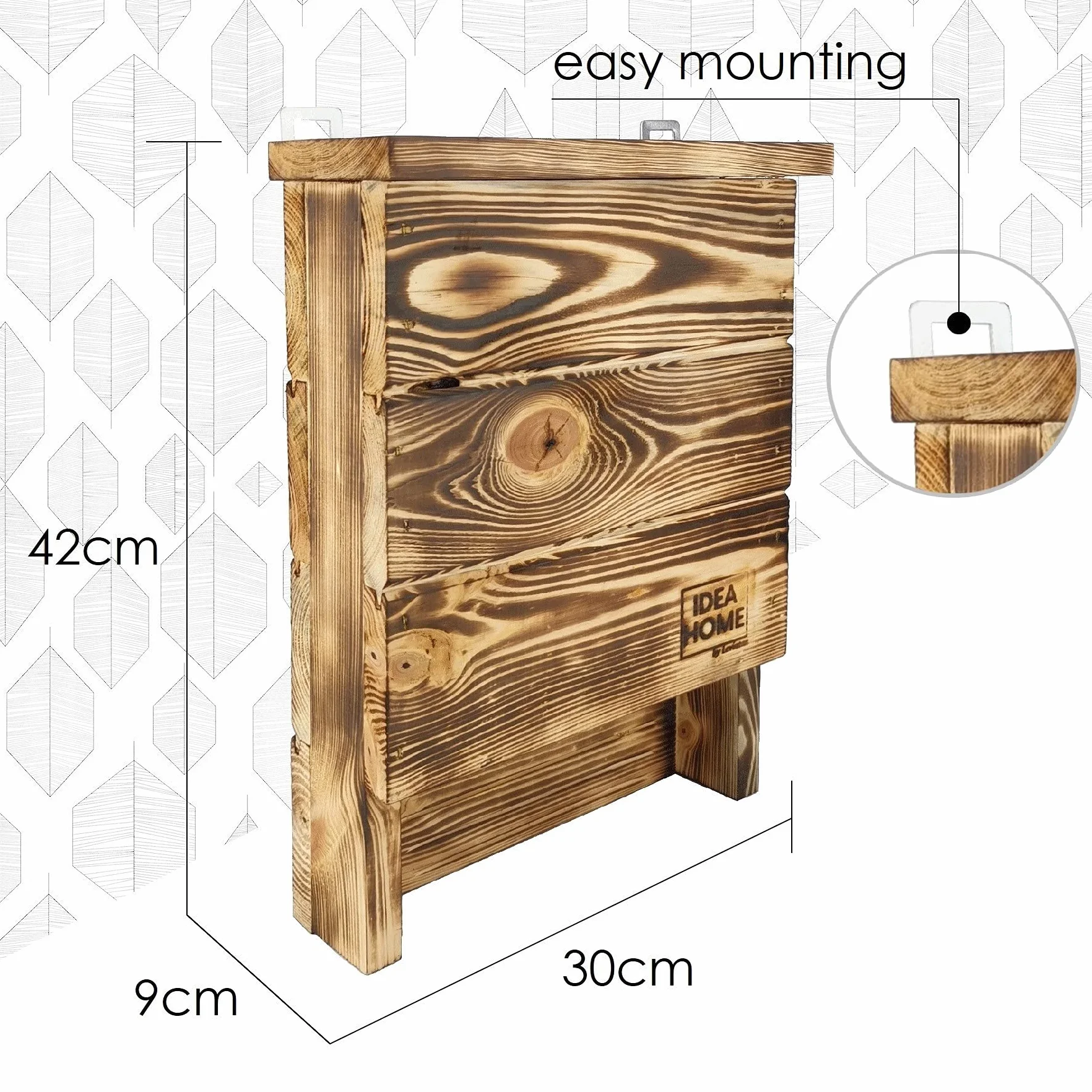 Leviatan Chiroptera Casa Maciza, Prefabricada, Resistente a la Intemperie, sin Tratar, para Murciélagos y Cuarteles de Verano e Invierno, Listo para Usar, no Requiere Montaje
